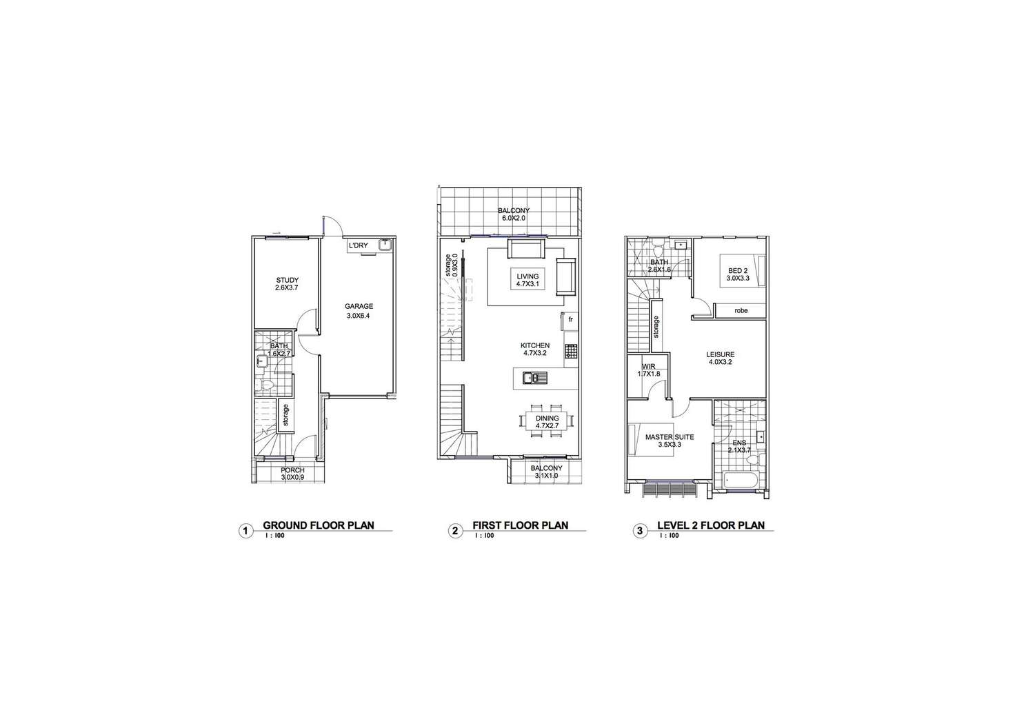 Floorplan of Homely townhouse listing, 2/2a Henry Street, Plympton SA 5038