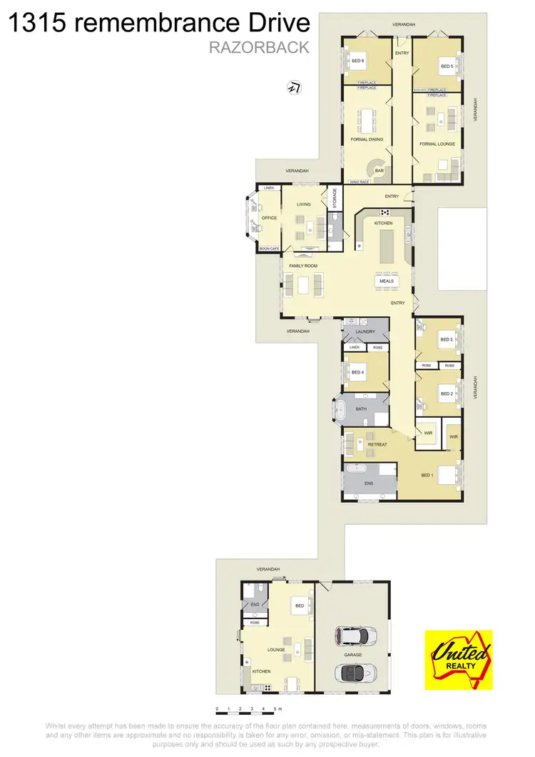 Floorplan of Homely rural property listing, 1315 Remembrance Driveway, Razorback NSW 2571
