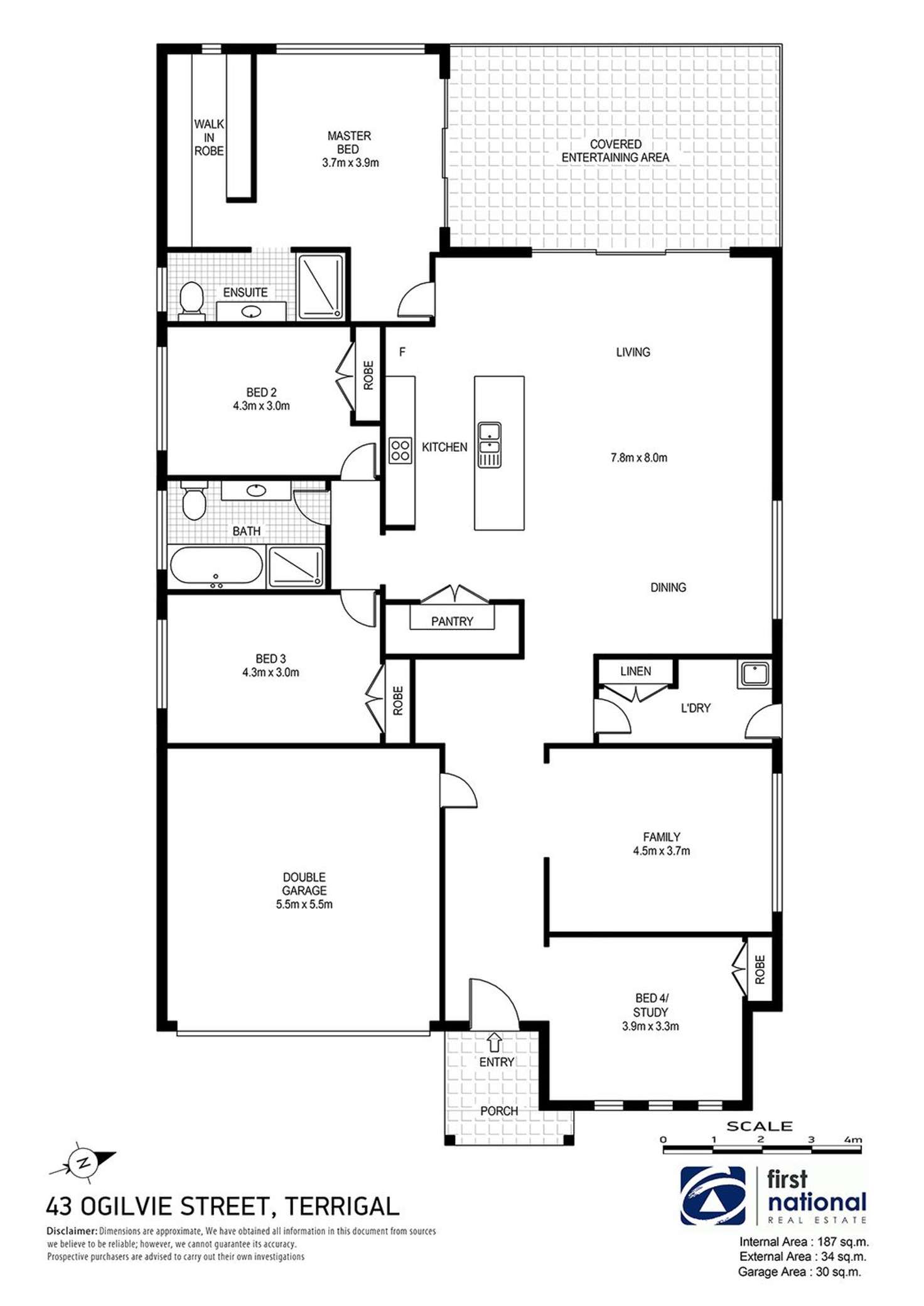 Floorplan of Homely house listing, 43 Ogilvie Street, Terrigal NSW 2260