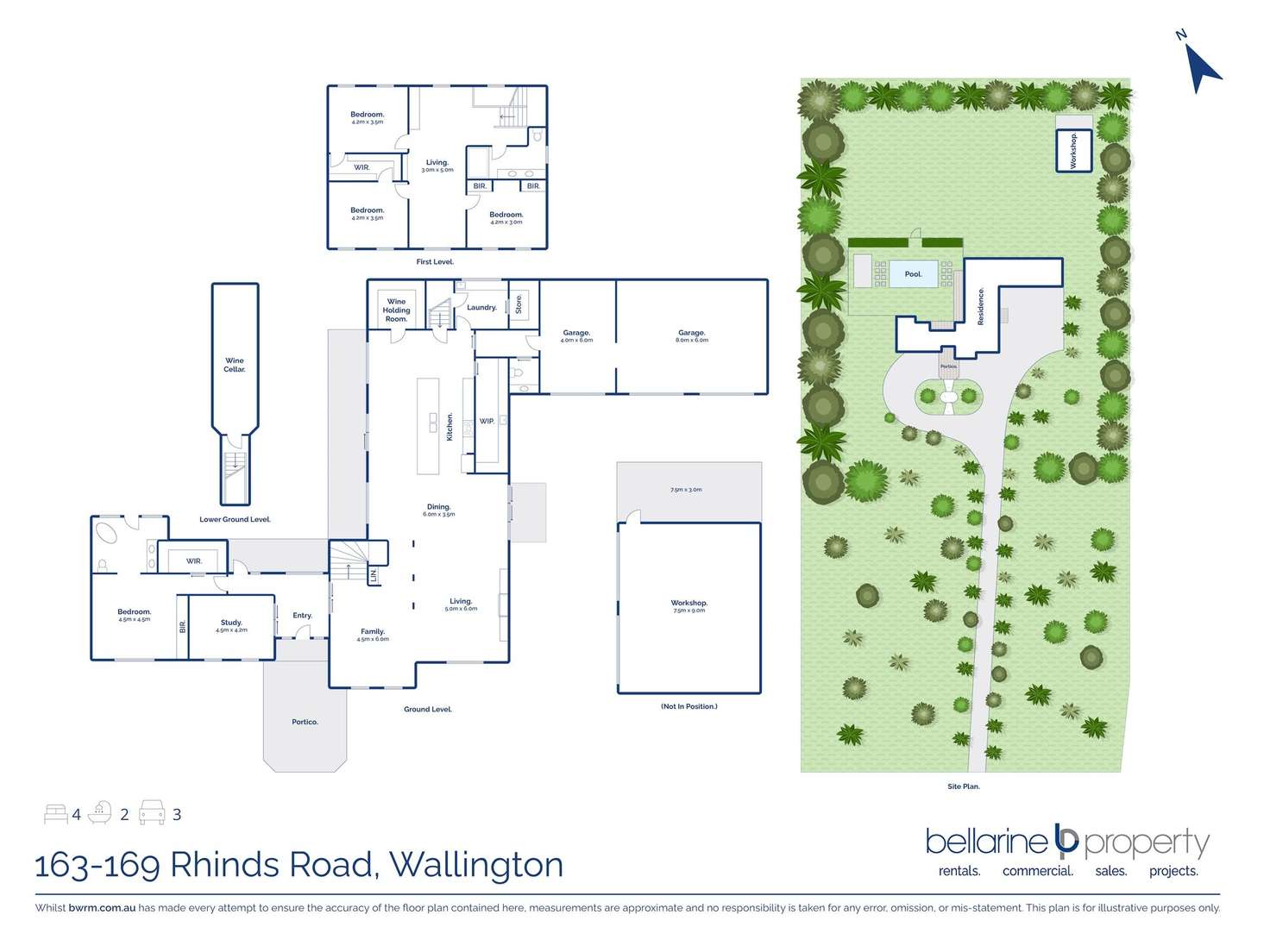 Floorplan of Homely acreageSemiRural listing, 163-169 Rhinds Road, Wallington VIC 3222