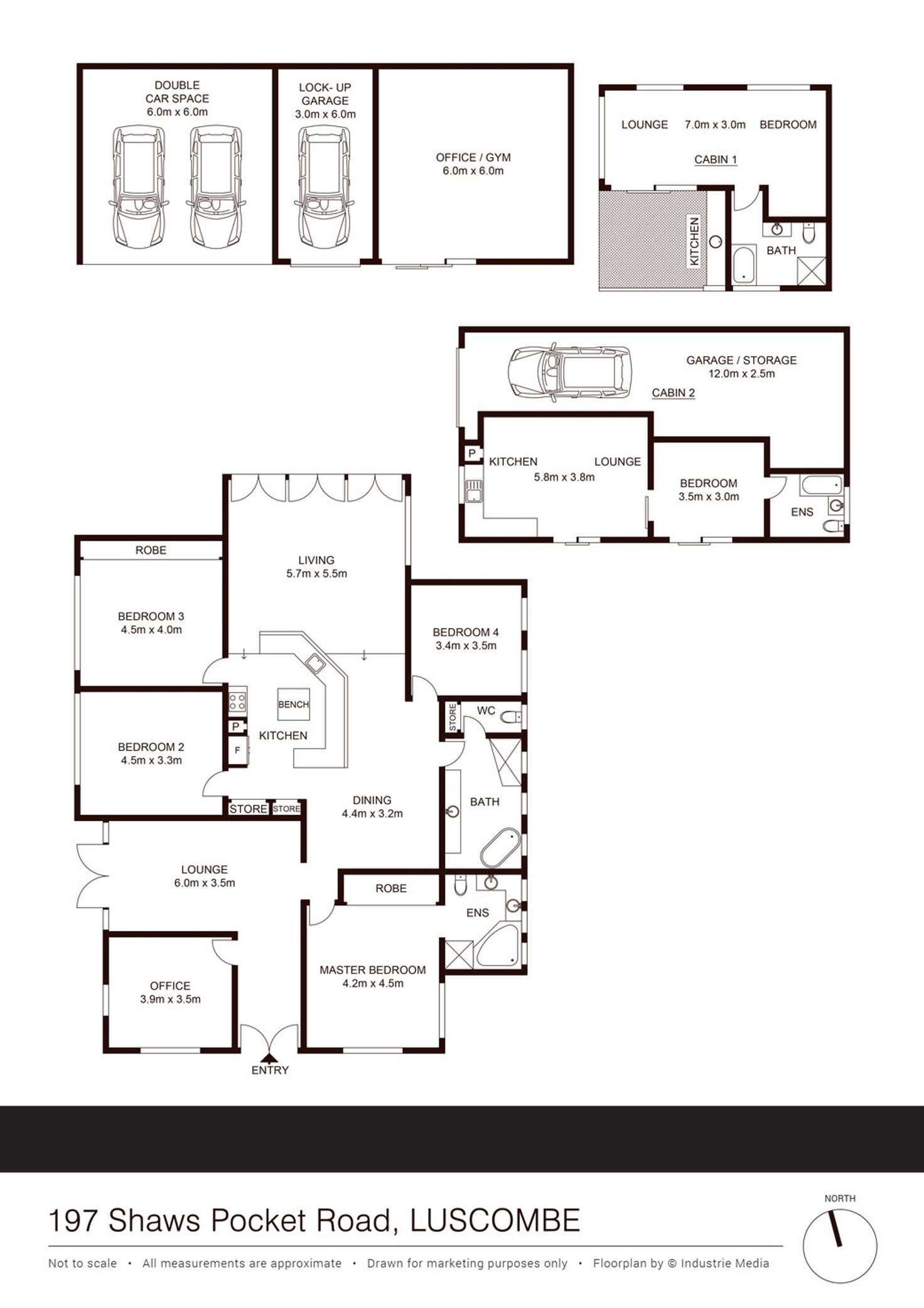 Floorplan of Homely acreageSemiRural listing, 197 Shaws Pocket Road, Luscombe QLD 4207