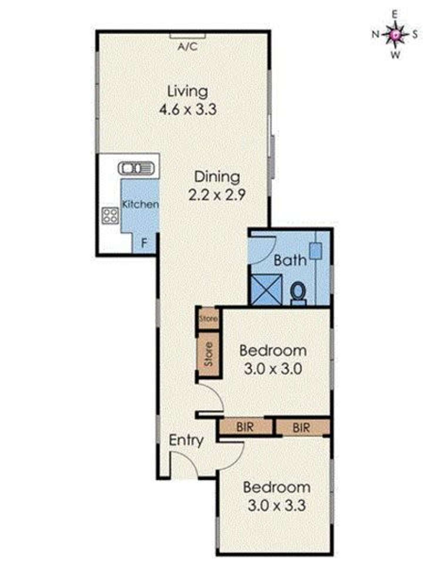 Floorplan of Homely unit listing, 4/55 Lorimer Street, Greensborough VIC 3088
