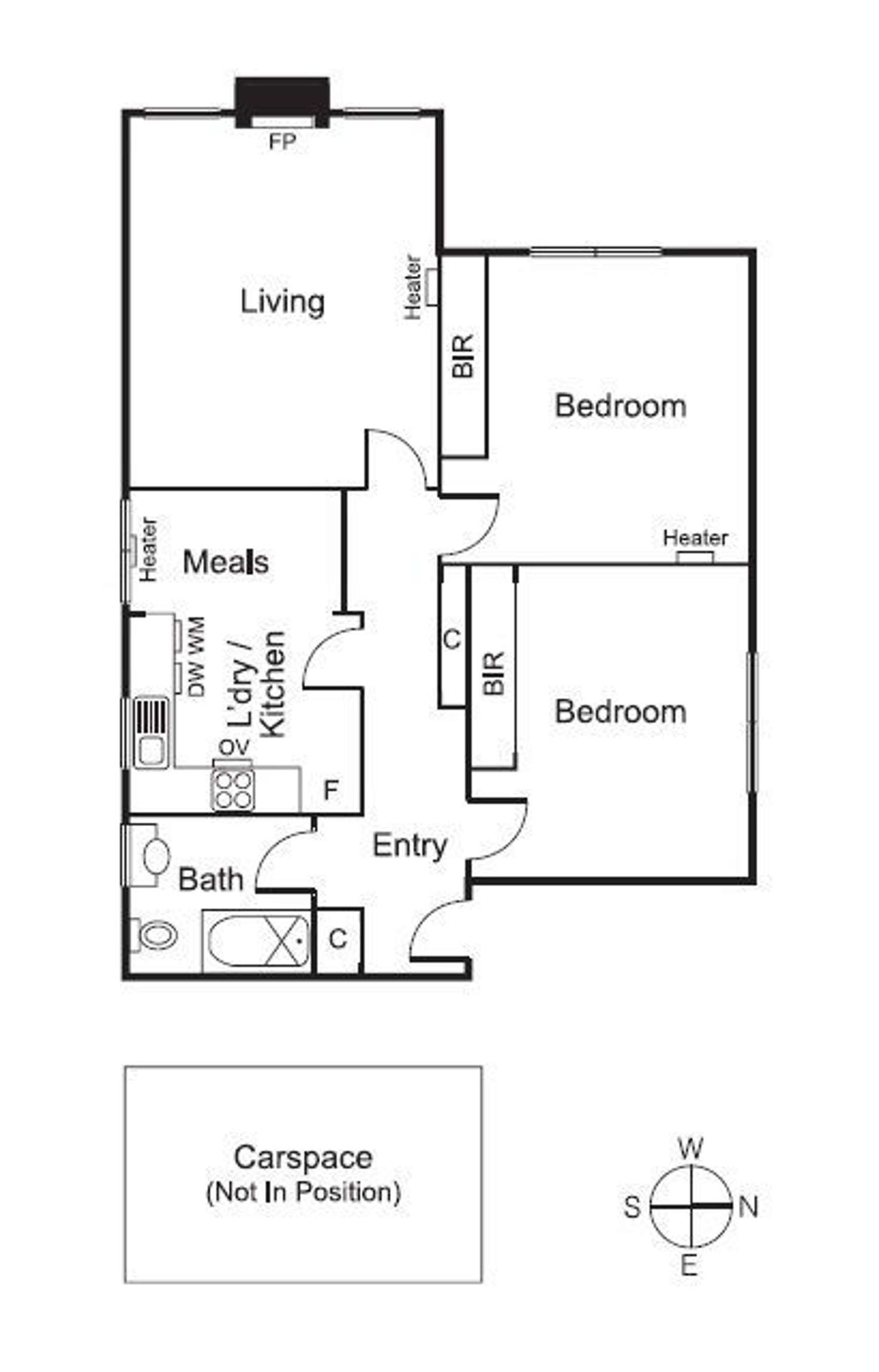 Floorplan of Homely apartment listing, 2/7 Trevelyan Street, Elsternwick VIC 3185