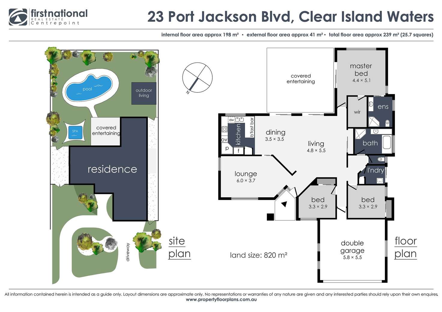 Floorplan of Homely house listing, 23 Port Jackson Blvd, Clear Island Waters QLD 4226