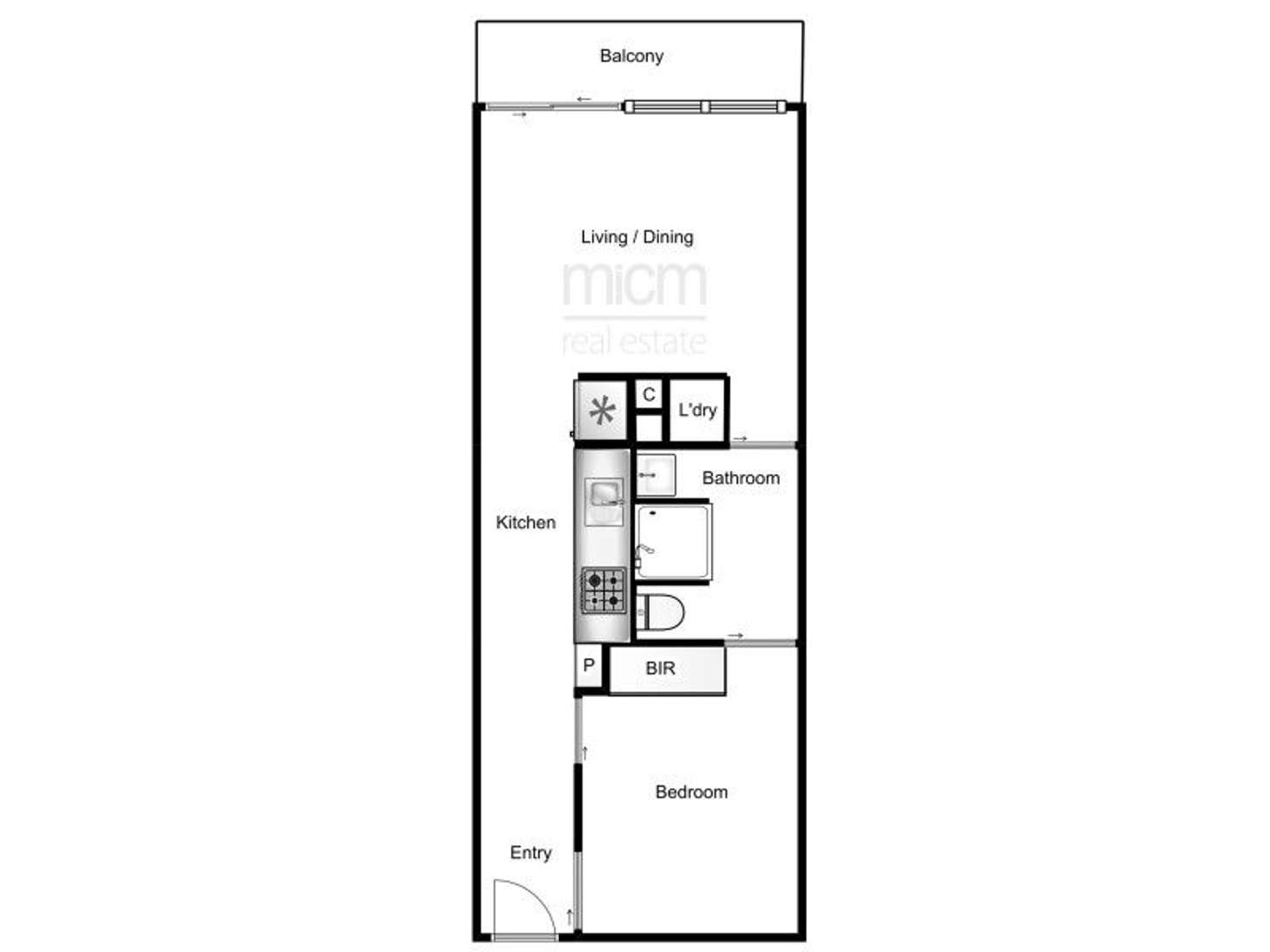 Floorplan of Homely apartment listing, 814/65 Coventry Street, Southbank VIC 3006