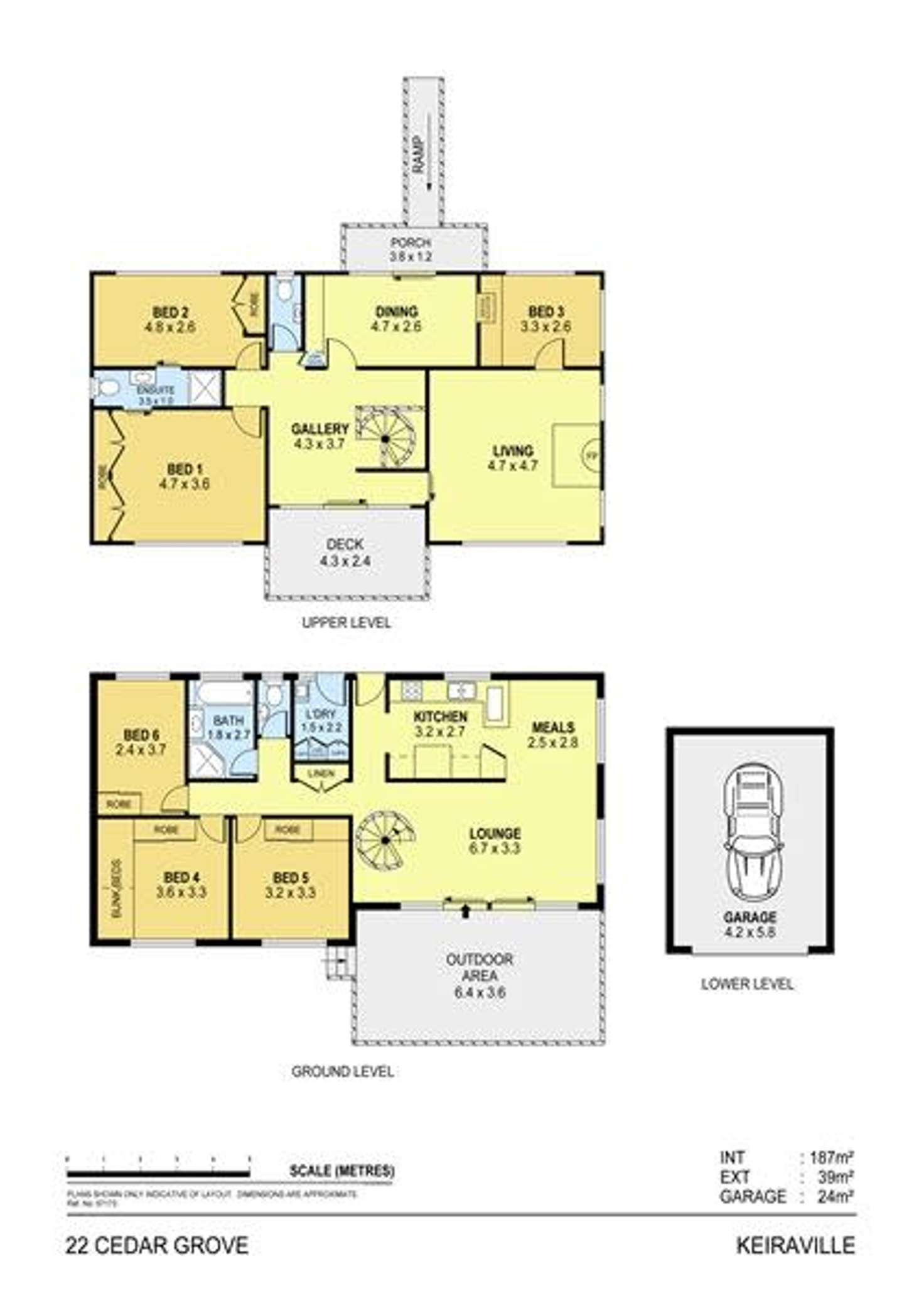 Floorplan of Homely house listing, 22 Cedar Grove, Keiraville NSW 2500