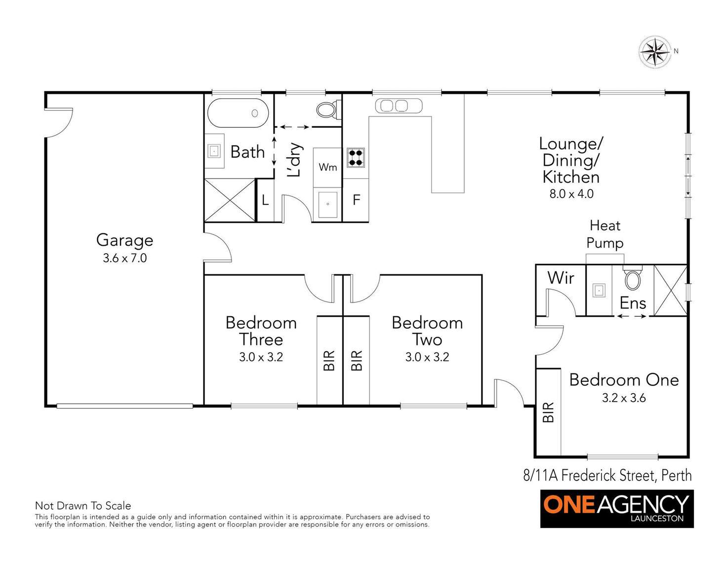 Floorplan of Homely unit listing, 8/11A Frederick Street, Perth TAS 7300