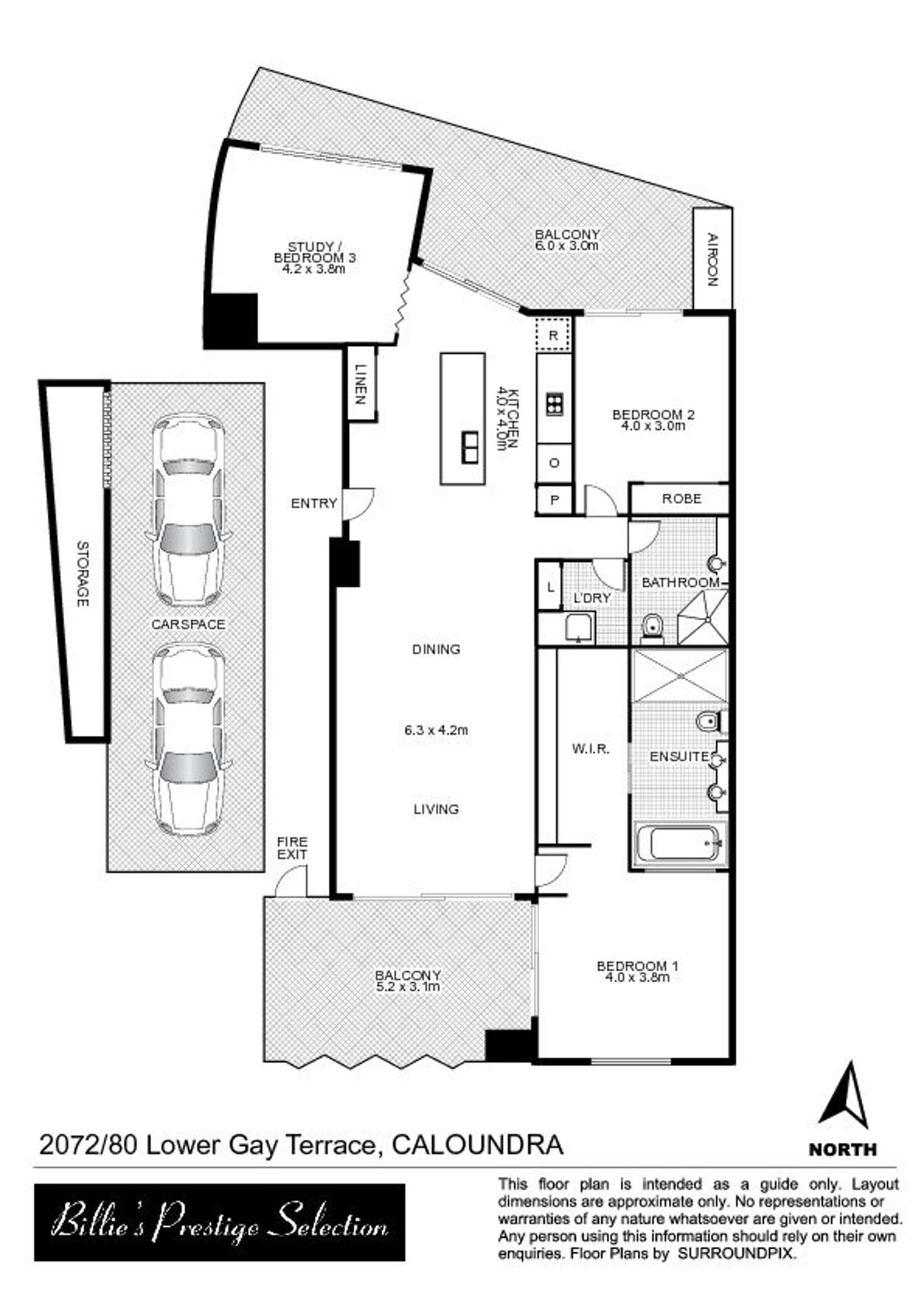 Floorplan of Homely unit listing, 2072/80 Lower Gay Tce, Caloundra QLD 4551