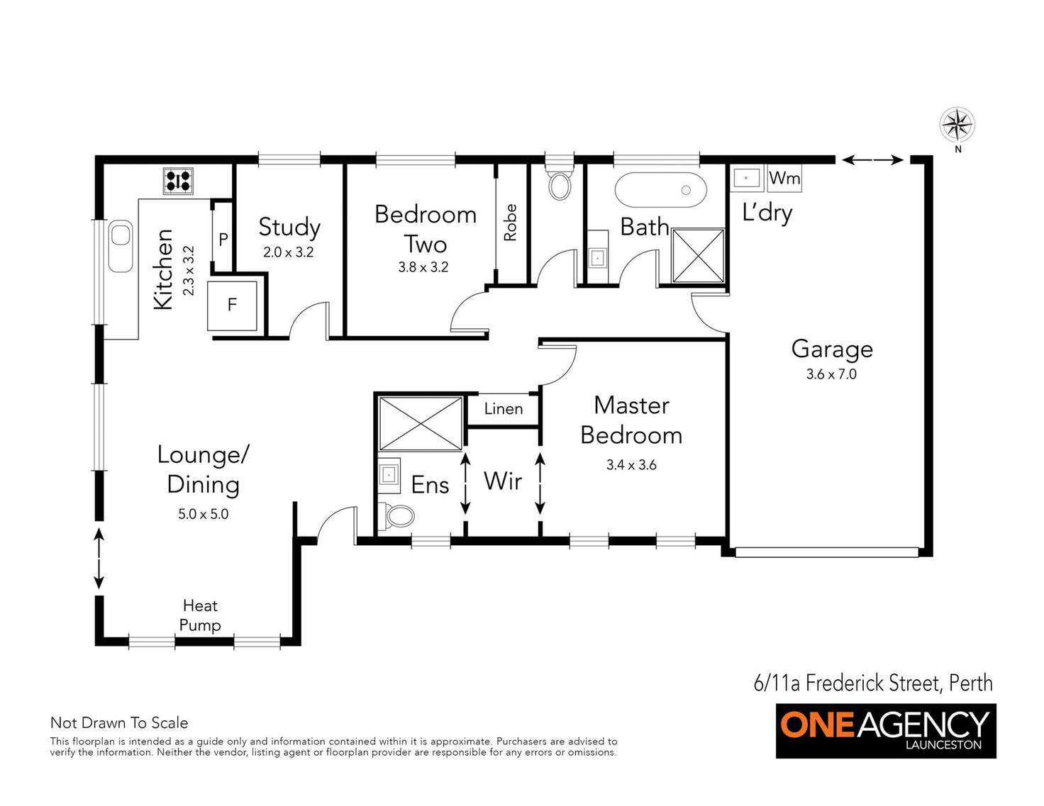 Floorplan of Homely unit listing, 6/11a Fredrick Street, Perth TAS 7300
