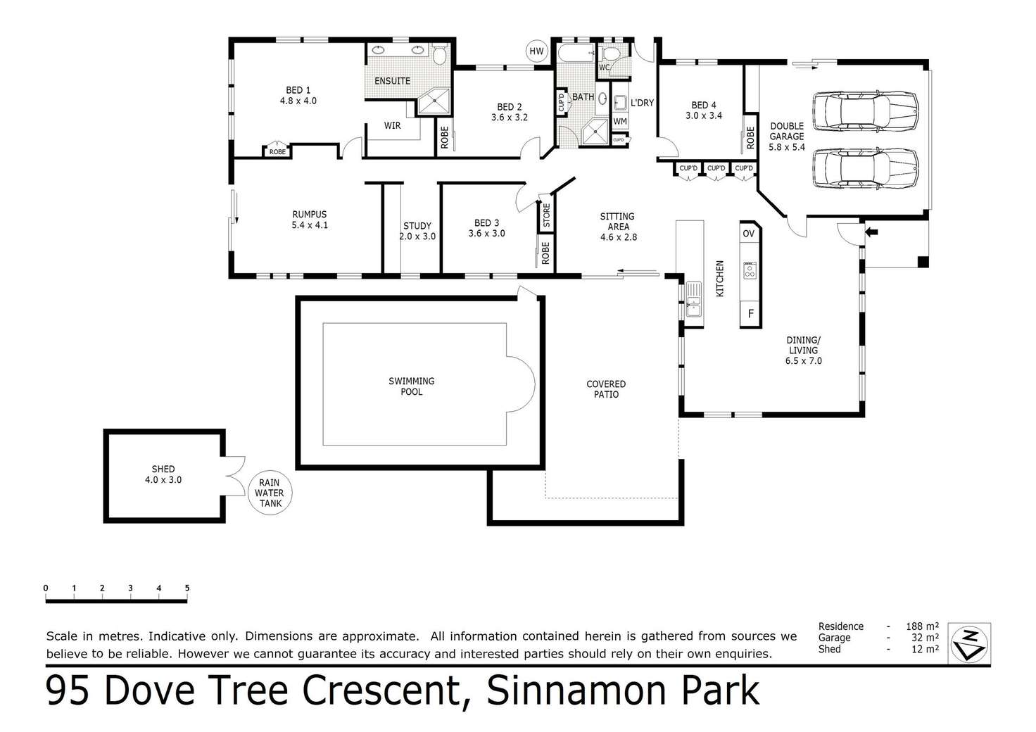 Floorplan of Homely house listing, 95 Dove Tree Crescent, Sinnamon Park QLD 4073