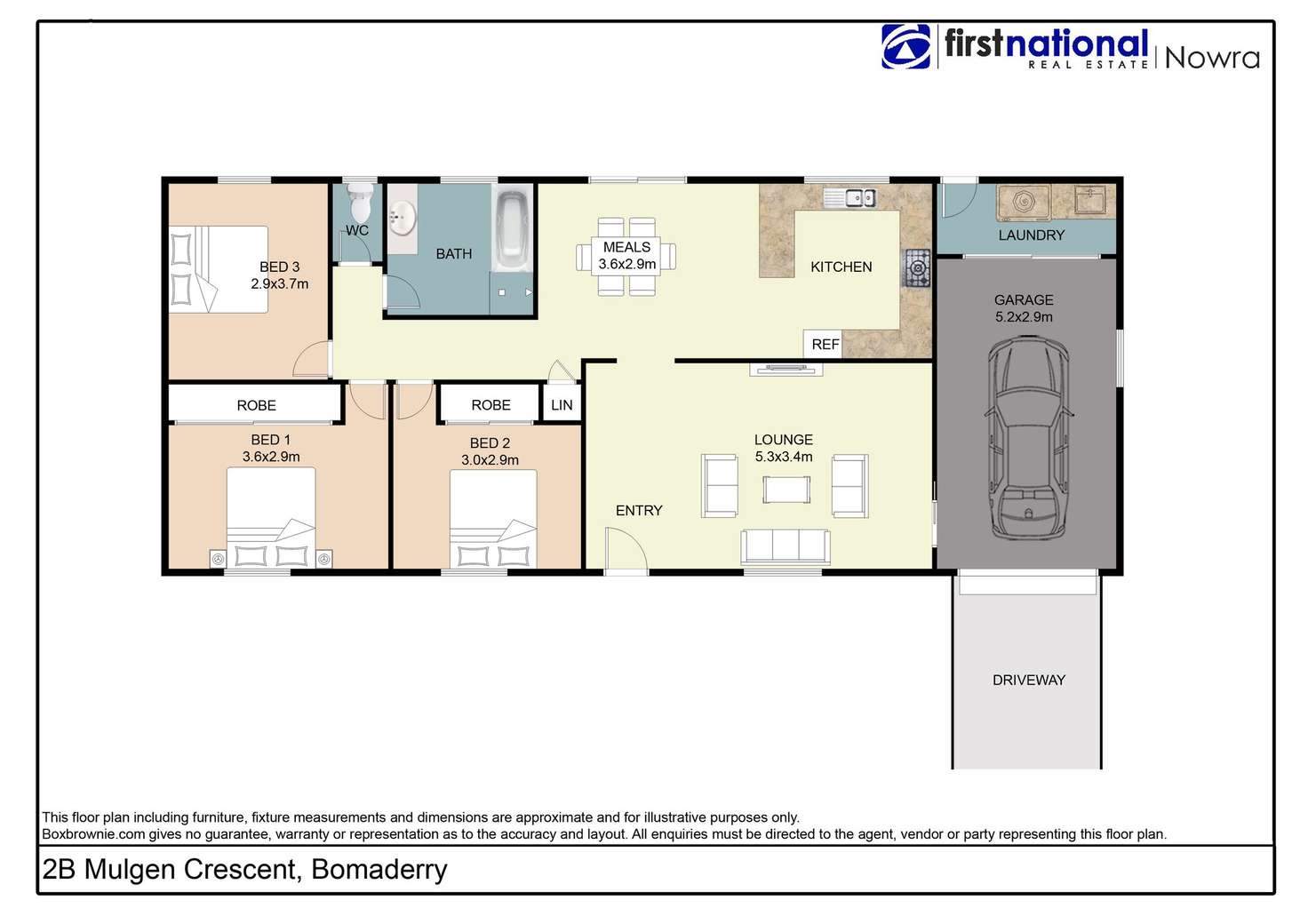 Floorplan of Homely house listing, 2B Mulgen Crescent, Bomaderry NSW 2541