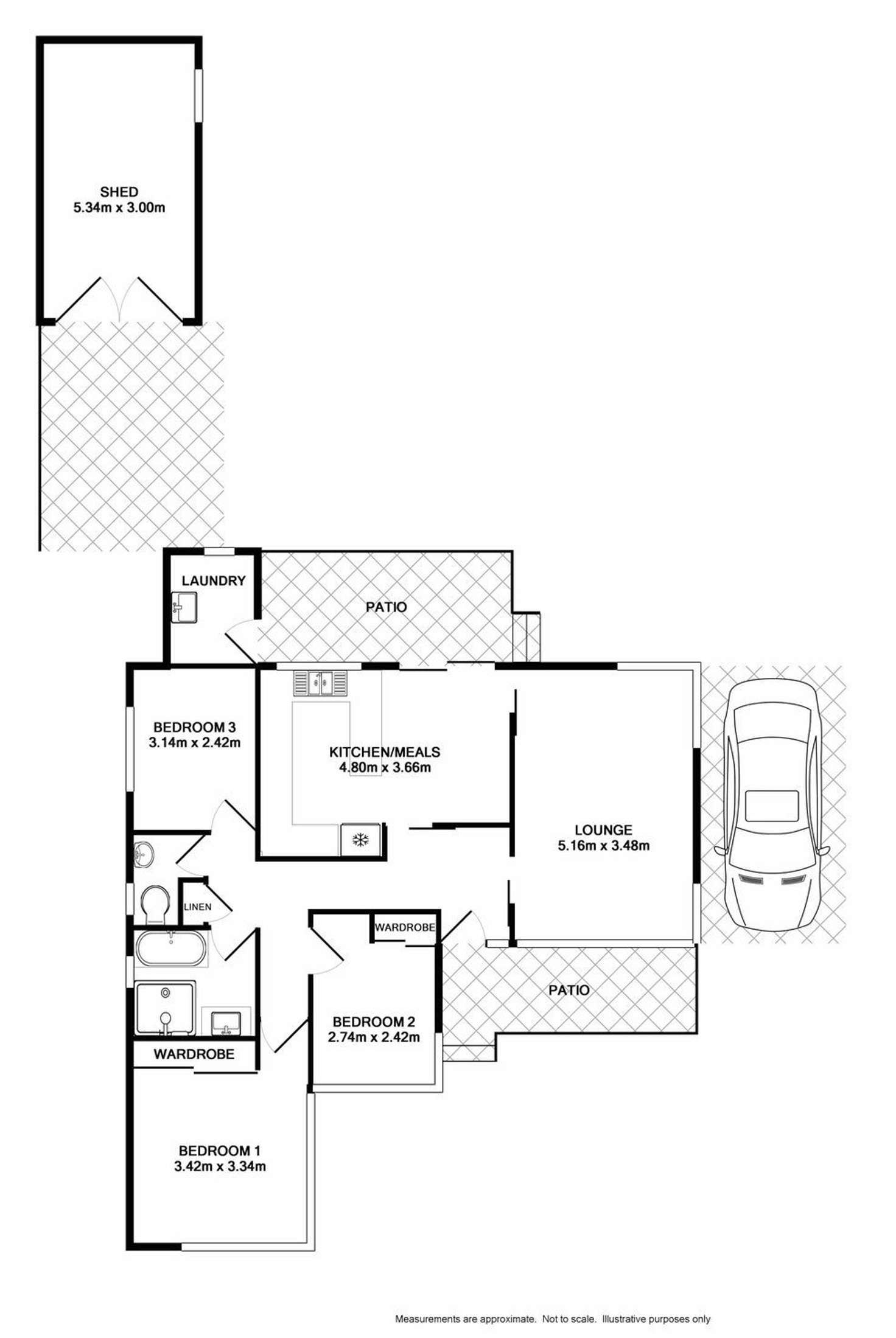 Floorplan of Homely house listing, 70 Rugby St, Werrington County NSW 2747