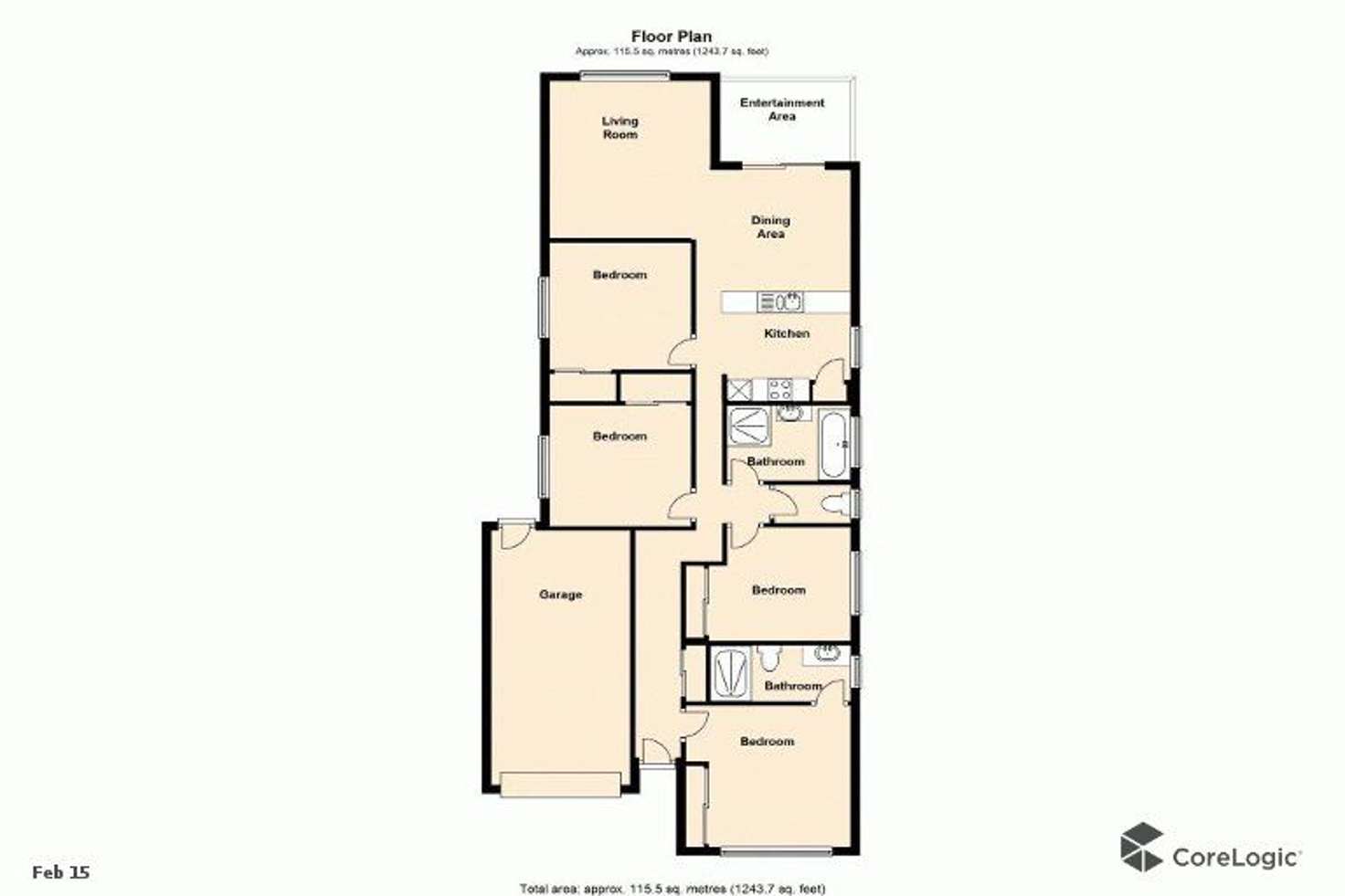 Floorplan of Homely house listing, 51 Denham Crescent, North Lakes QLD 4509