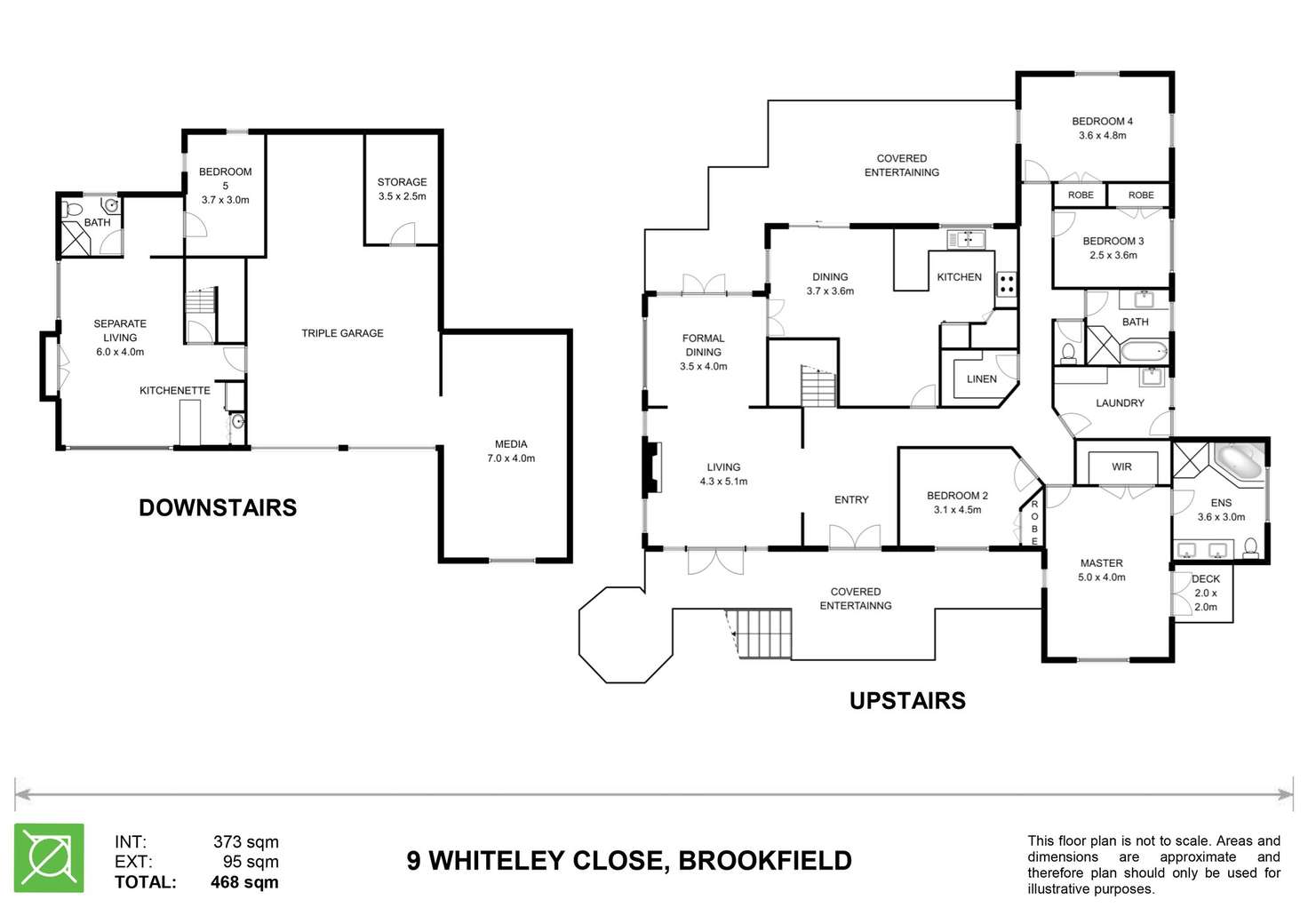 Floorplan of Homely house listing, 9 Whiteley Close, Brookfield QLD 4069