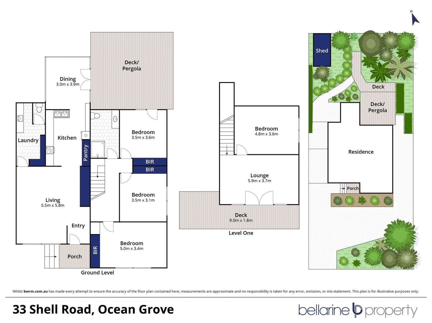 Floorplan of Homely house listing, 33 Shell Road, Ocean Grove VIC 3226