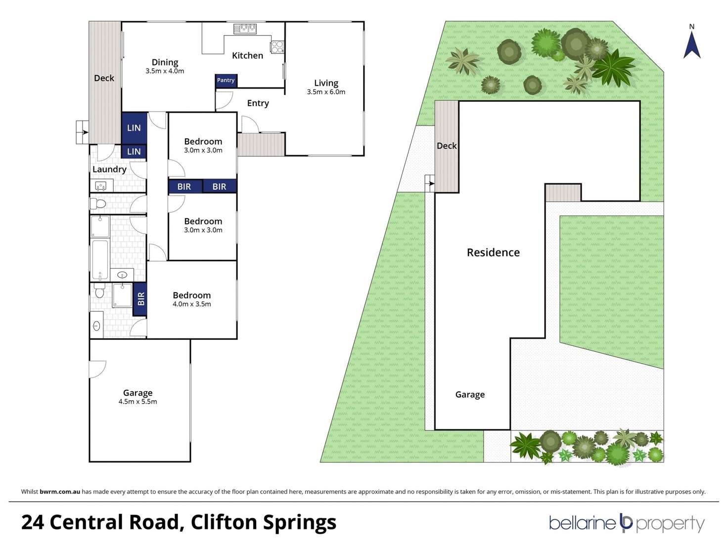 Floorplan of Homely house listing, 24 Central Road, Clifton Springs VIC 3222