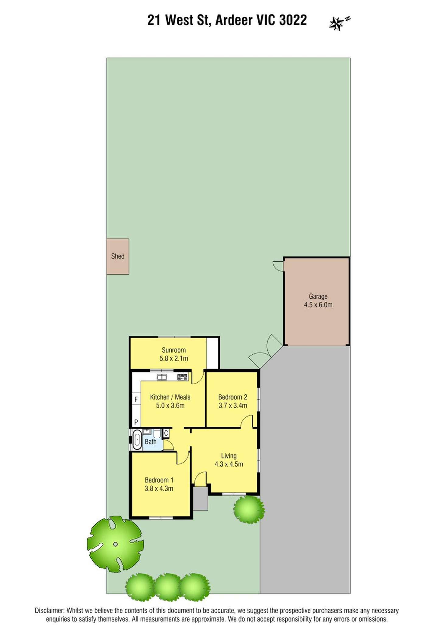 Floorplan of Homely house listing, 21 West Street, Ardeer VIC 3022