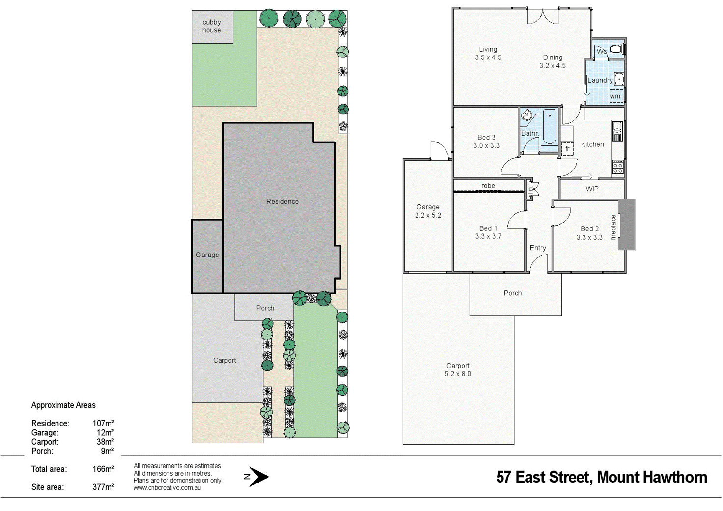 Floorplan of Homely house listing, 57 East Street, Mount Hawthorn WA 6016