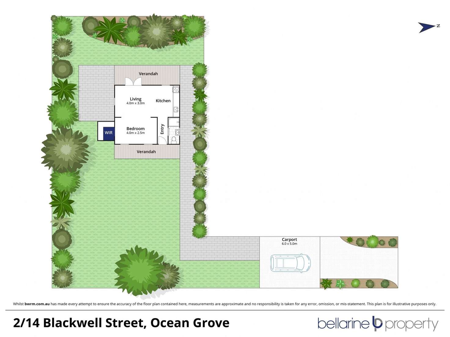 Floorplan of Homely unit listing, 2/14 Blackwell Street, Ocean Grove VIC 3226