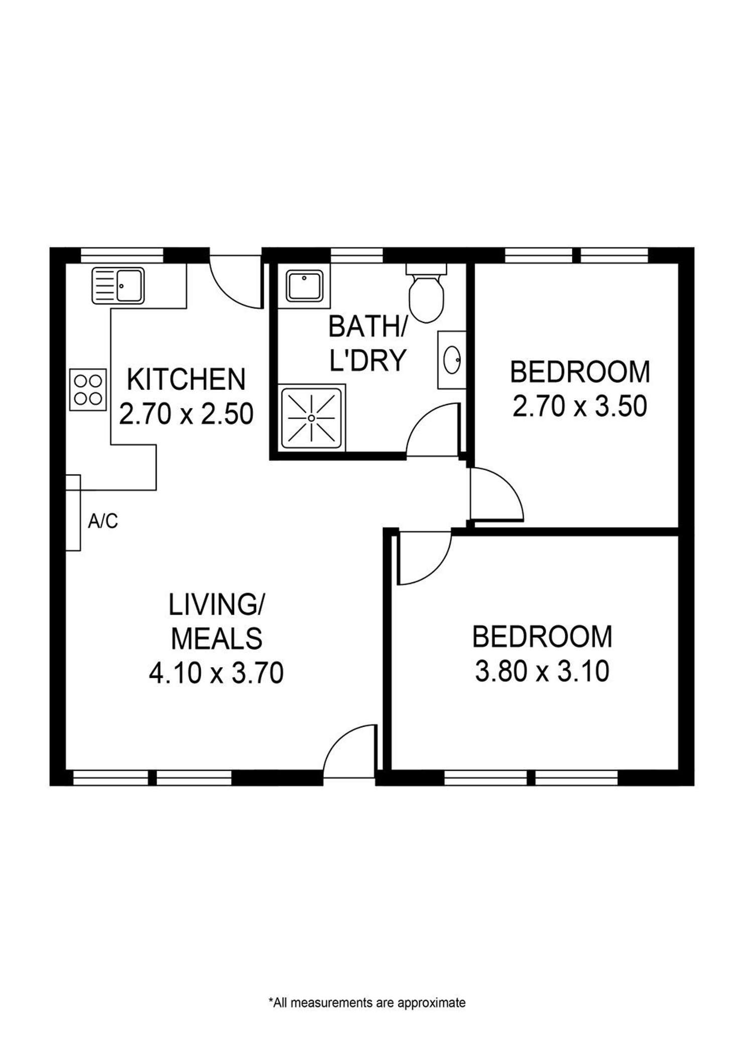 Floorplan of Homely unit listing, 10/587 South Road, Everard Park SA 5035