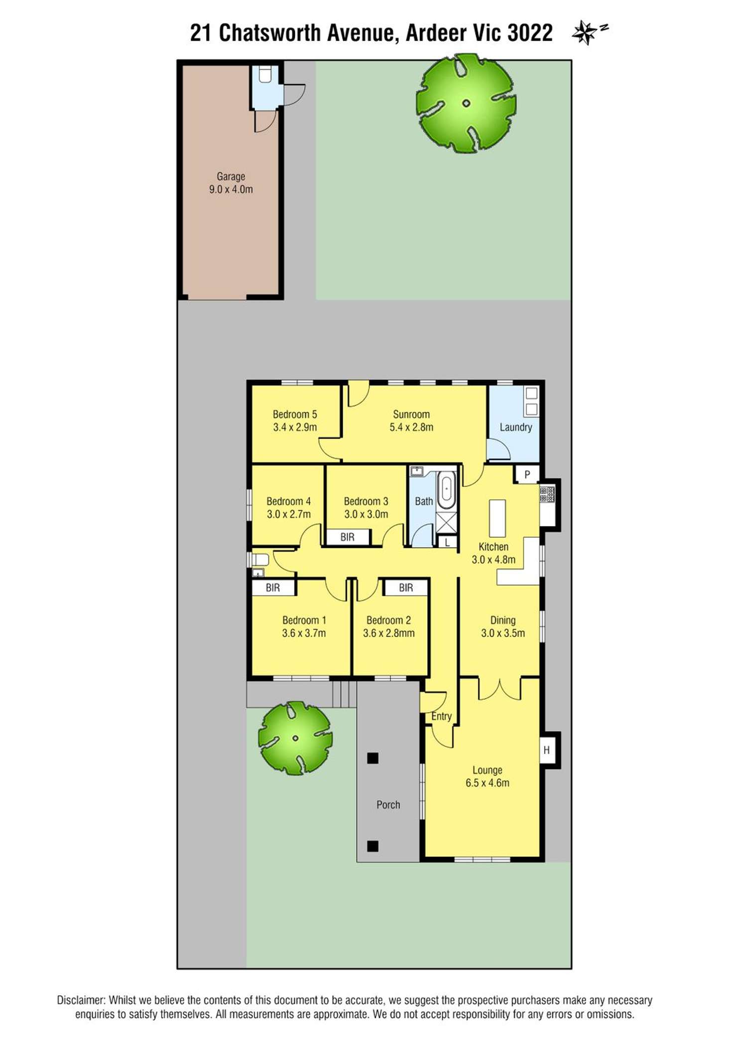 Floorplan of Homely house listing, 21 Chatsworth Avenue, Ardeer VIC 3022