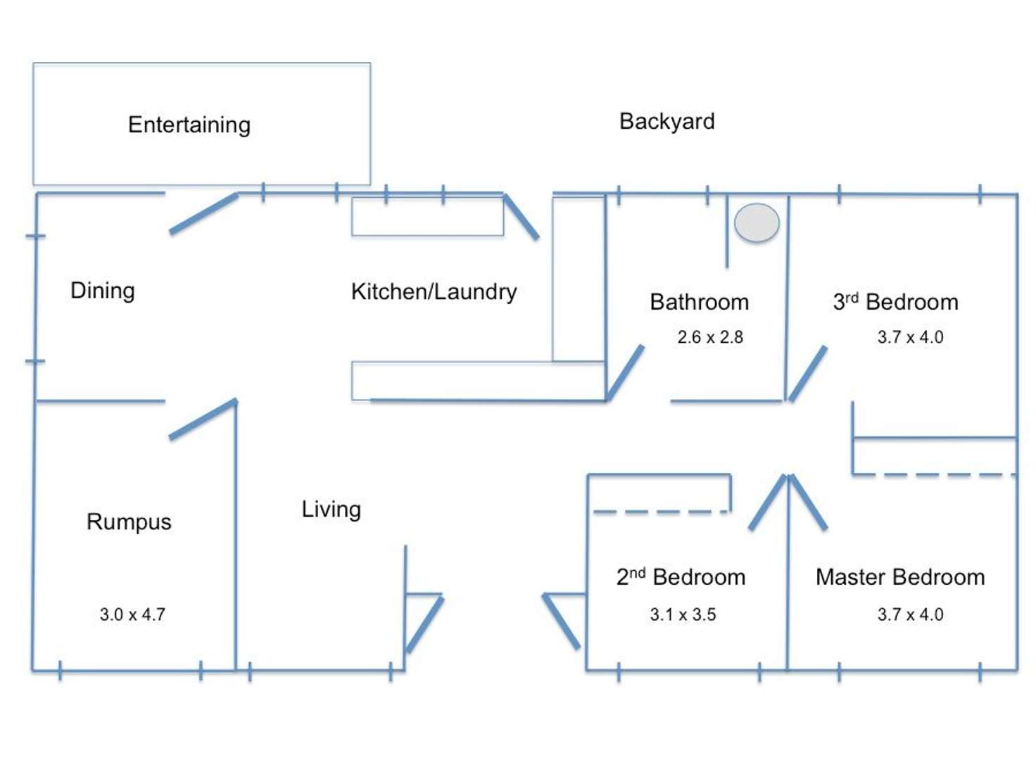 Floorplan of Homely house listing, 93 Monaco Street, Broadbeach Waters QLD 4218