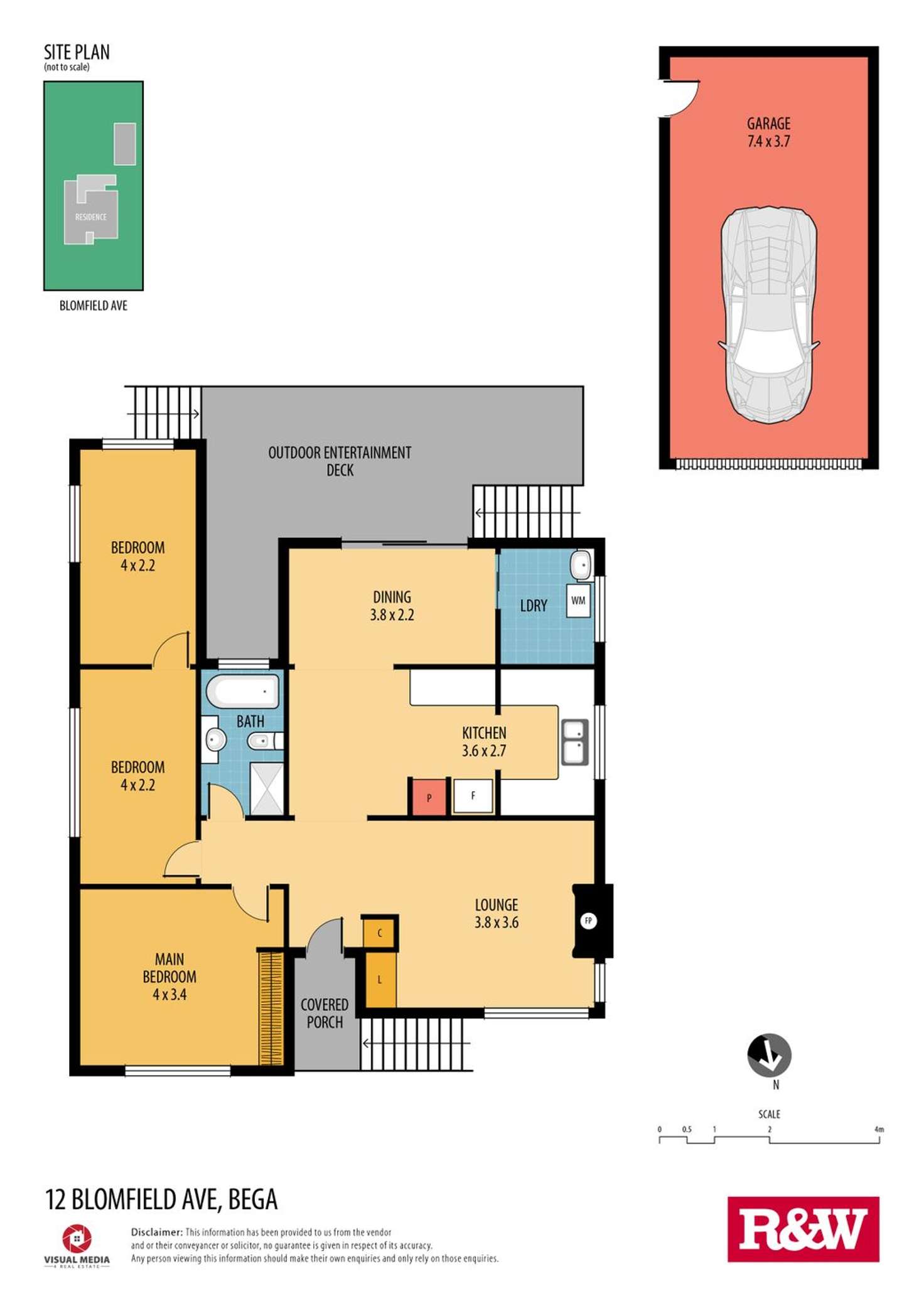 Floorplan of Homely house listing, 12 Blomfield Avenue, Bega NSW 2550