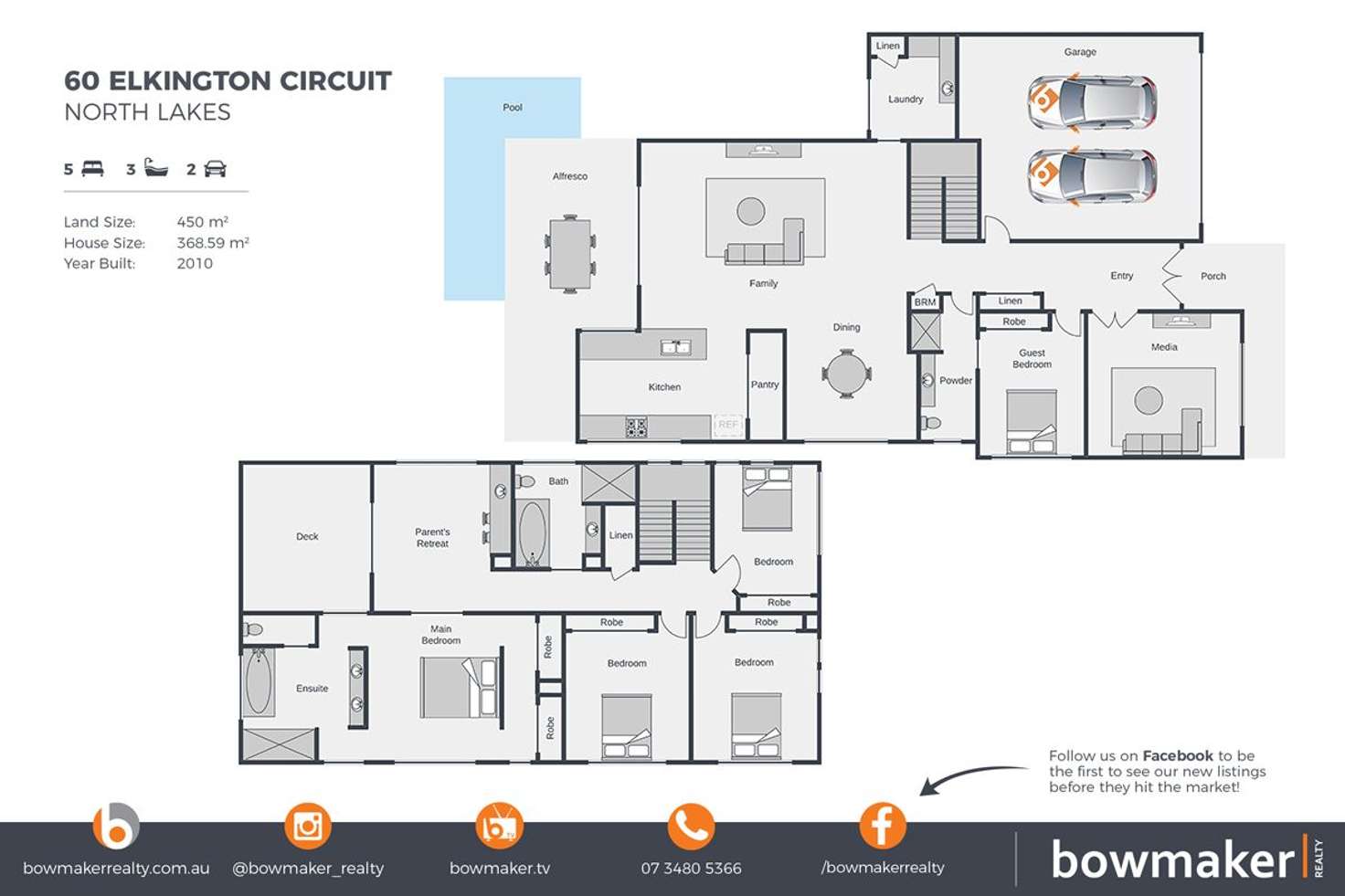 Floorplan of Homely house listing, 60 Elkington Circuit, North Lakes QLD 4509