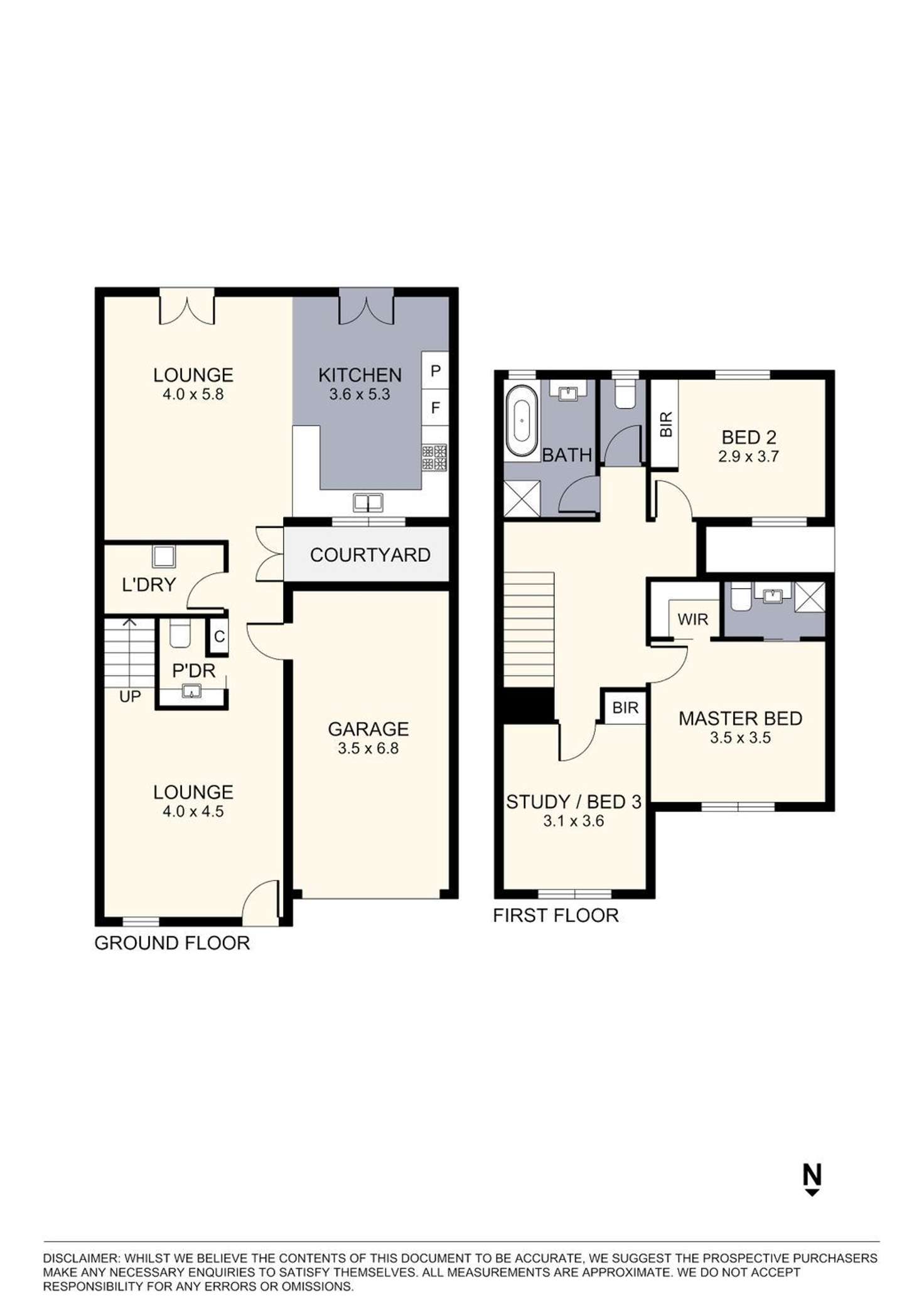 Floorplan of Homely townhouse listing, 13d Rockbank Road, Ardeer VIC 3022