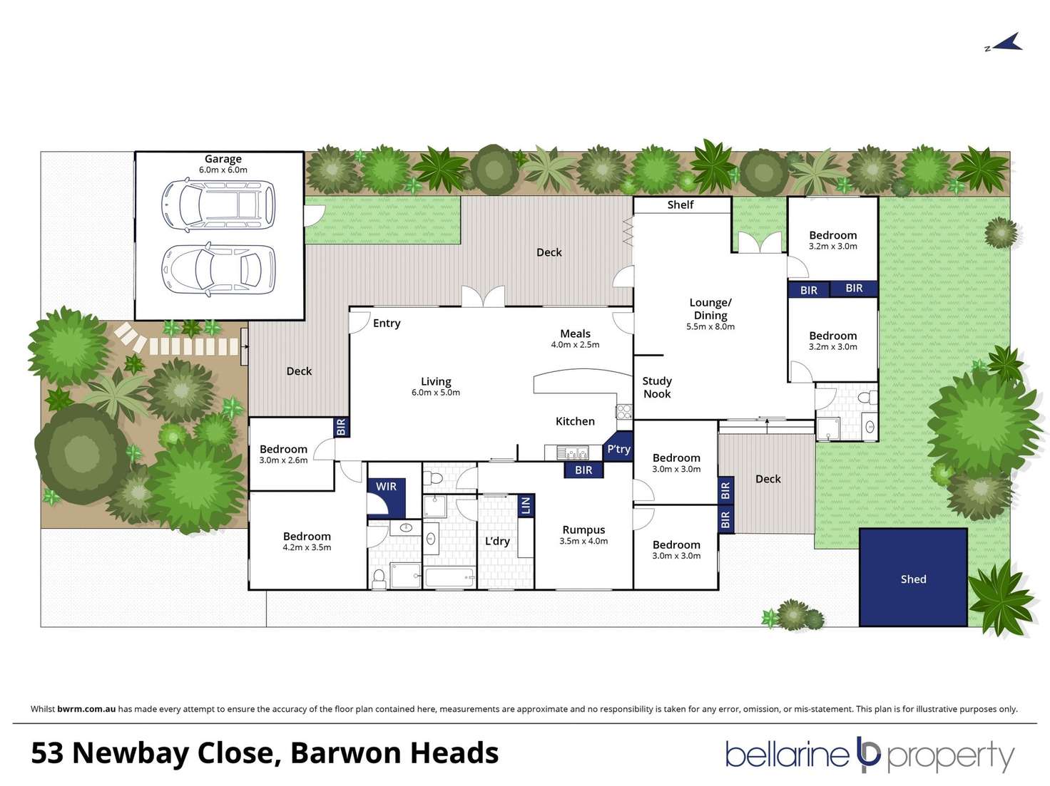 Floorplan of Homely house listing, 53 Newbay Close, Barwon Heads VIC 3227