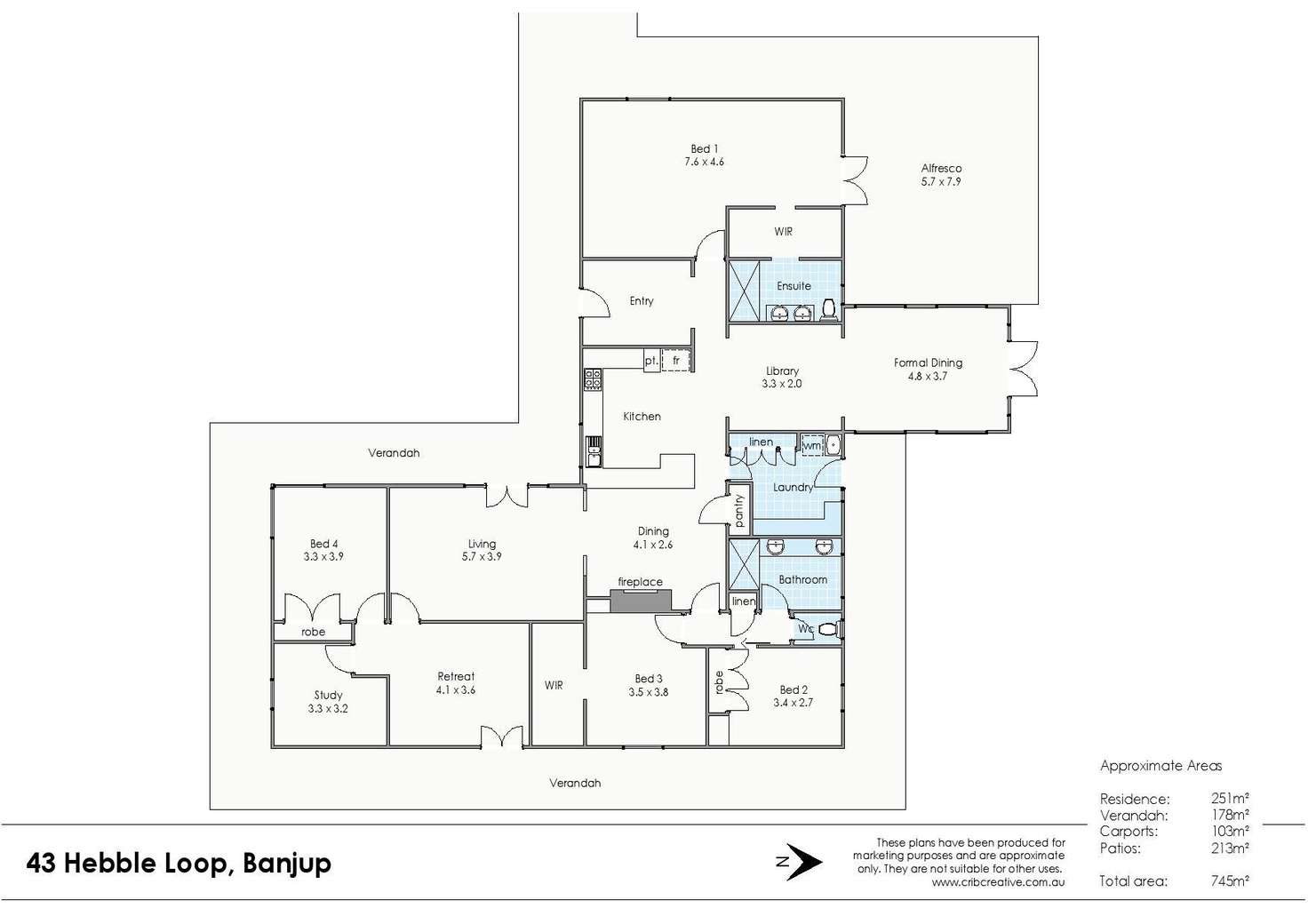 Floorplan of Homely house listing, 43 Hebble Loop, Banjup WA 6164