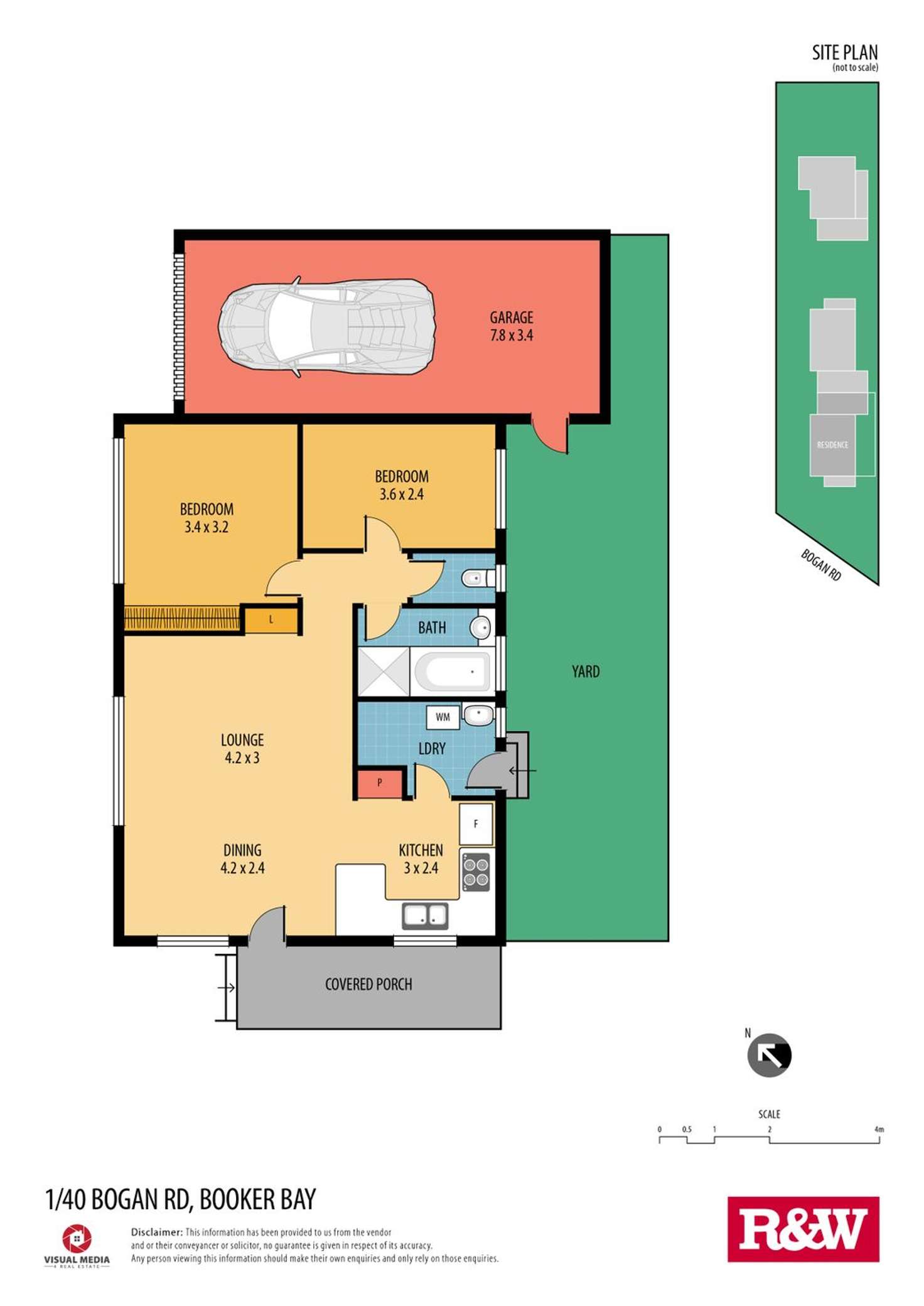 Floorplan of Homely villa listing, 1/40 Bogan Road, Booker Bay NSW 2257