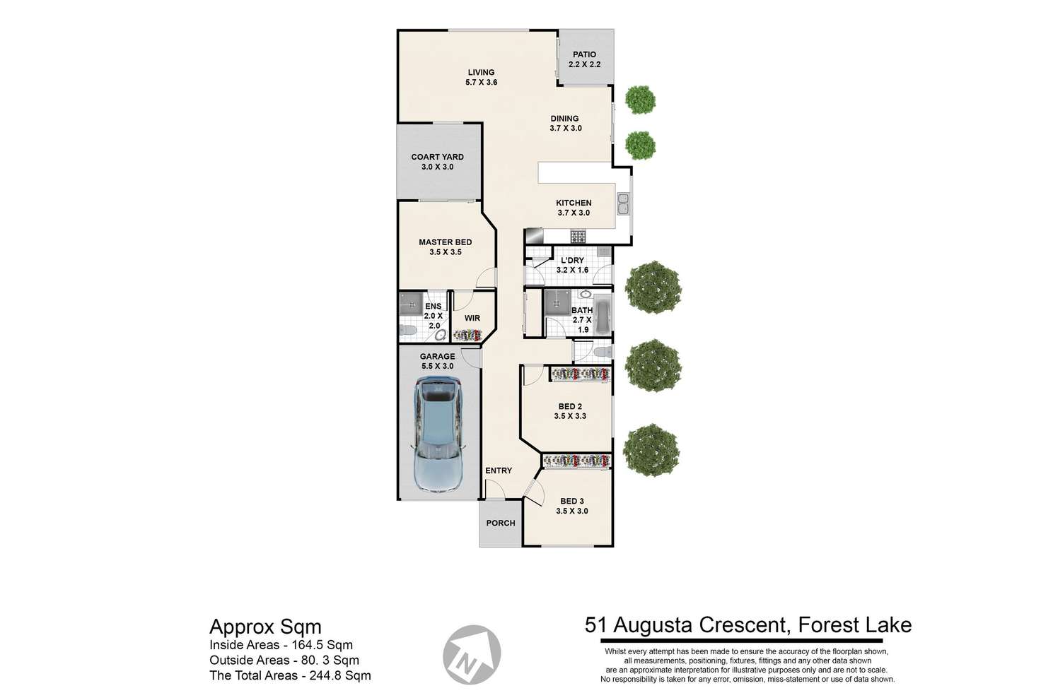Floorplan of Homely house listing, 51 Augusta Crescent, Forest Lake QLD 4078