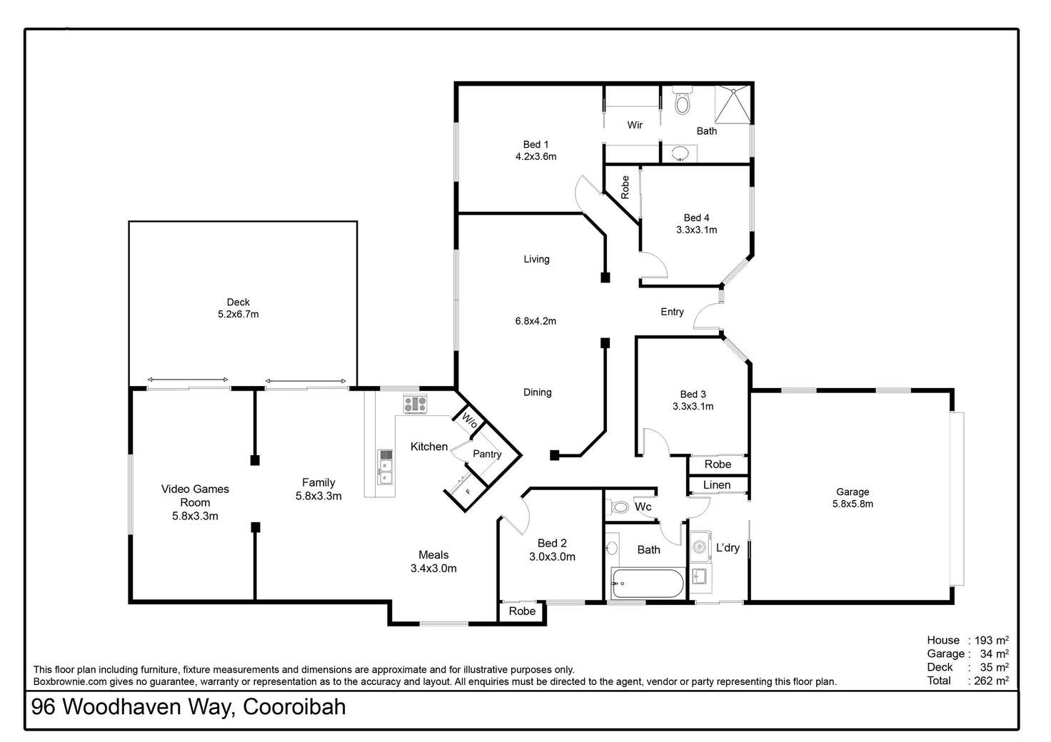 Floorplan of Homely house listing, 96 Woodhaven Way, Cooroibah QLD 4565