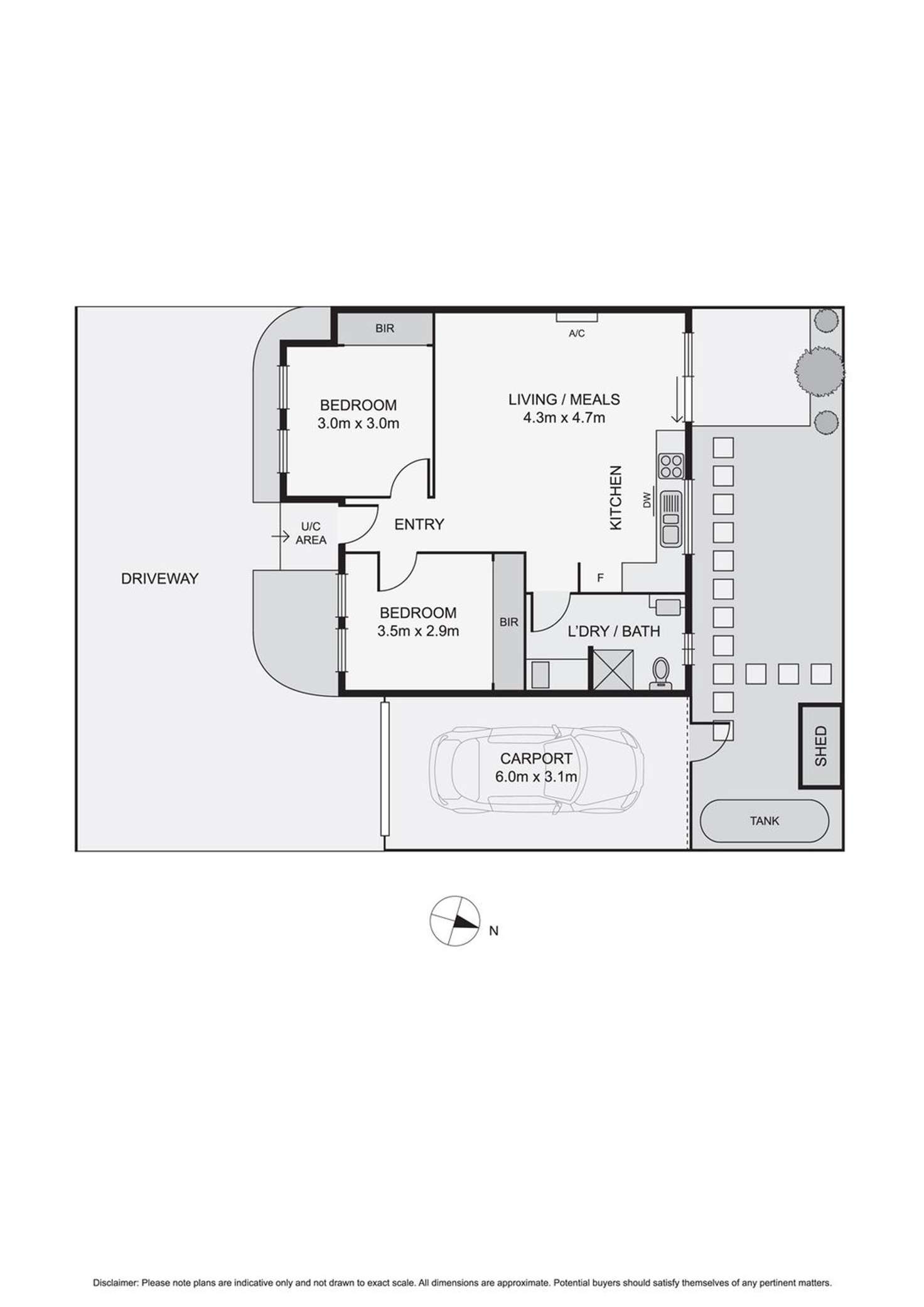 Floorplan of Homely unit listing, 2/115 McNamara Avenue, Airport West VIC 3042