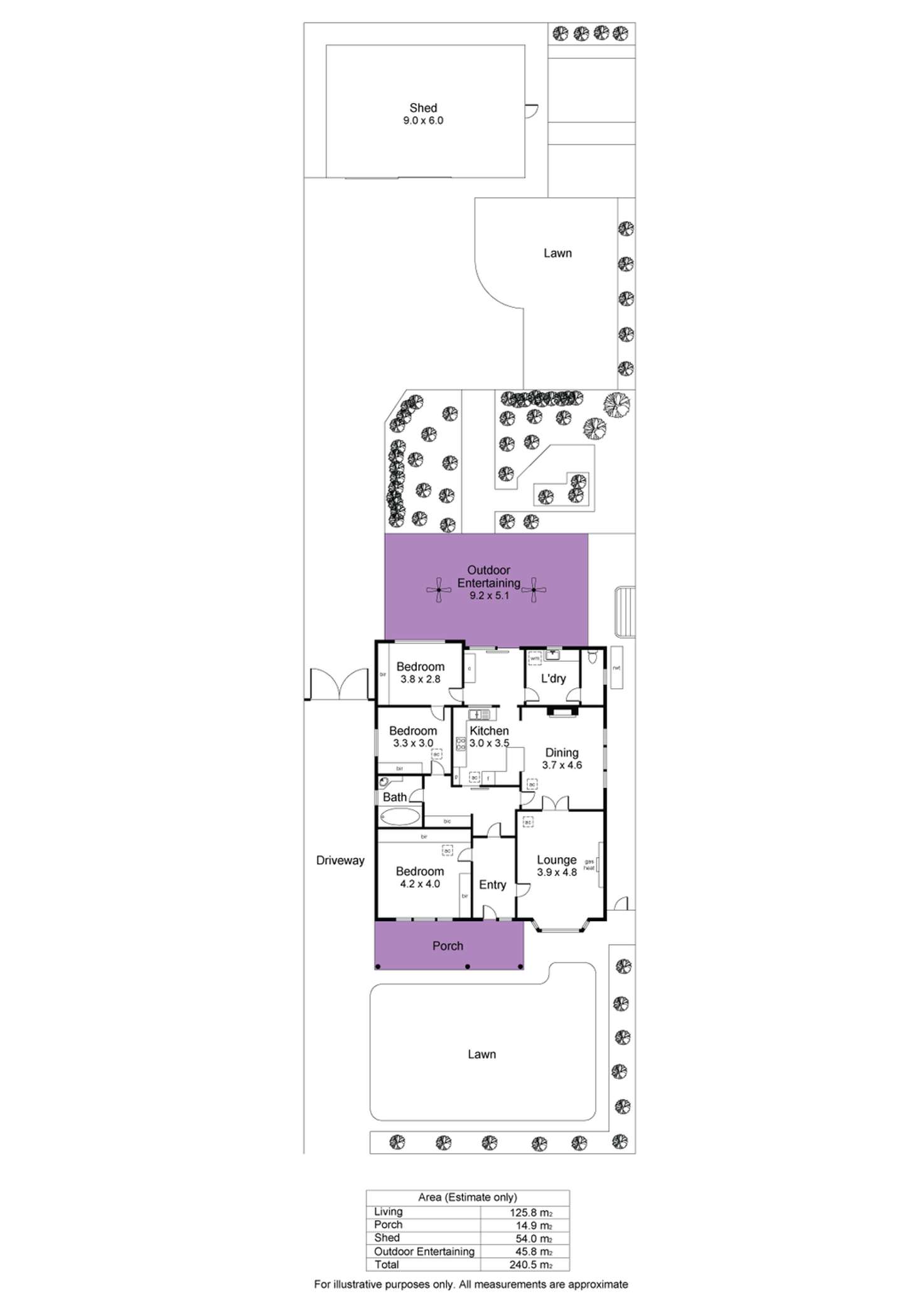 Floorplan of Homely house listing, 12 Emerson Road, Black Forest SA 5035
