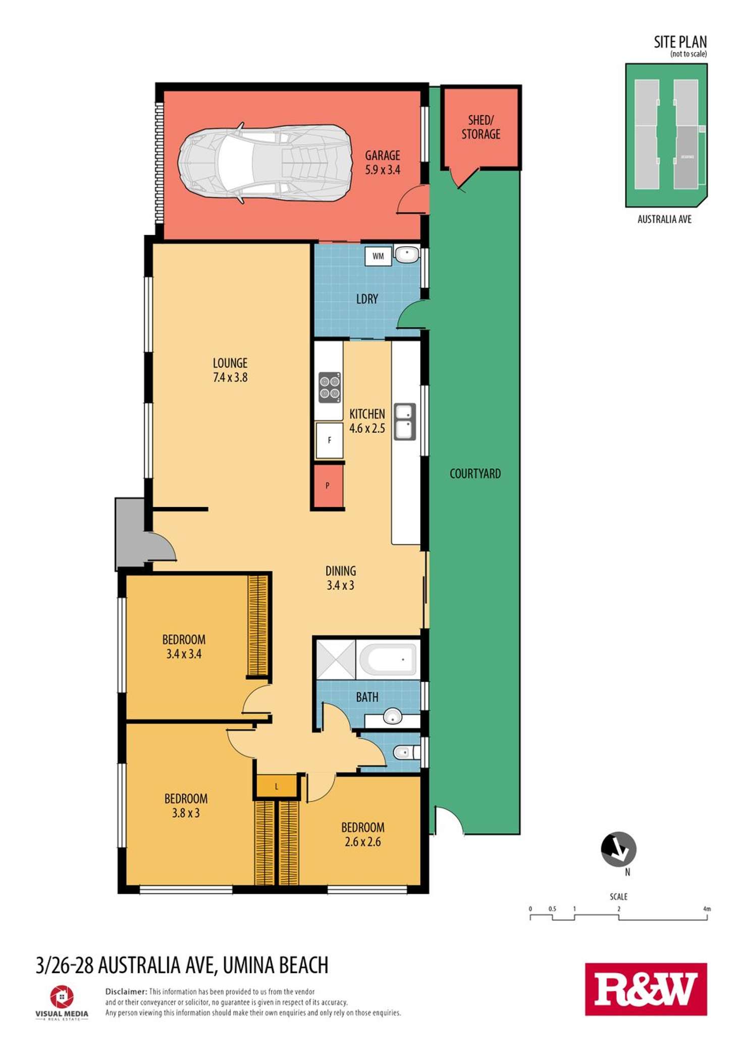 Floorplan of Homely villa listing, 3/26-28 Australia Avenue, Umina Beach NSW 2257