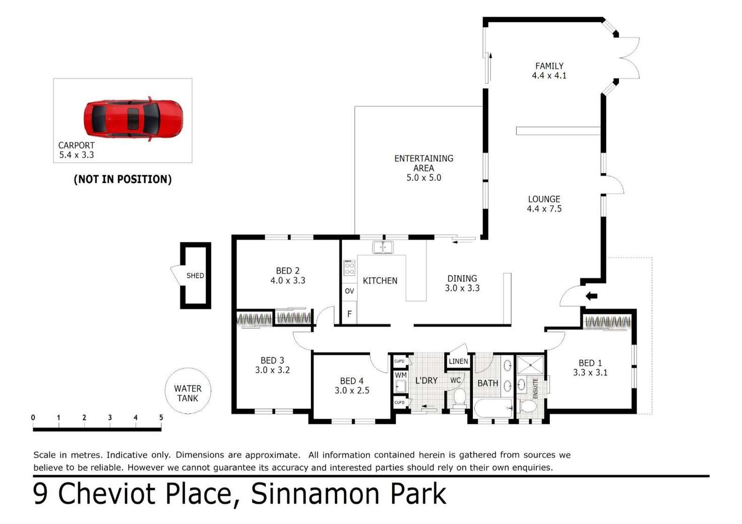 Floorplan of Homely house listing, 9 Cheviot Place, Sinnamon Park QLD 4073