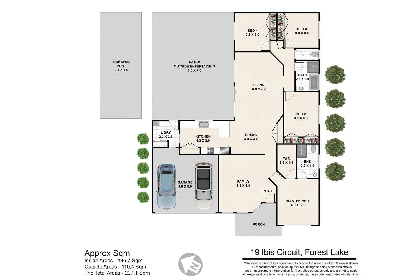 Floorplan of Homely house listing, 19 Ibis Circuit, Forest Lake QLD 4078