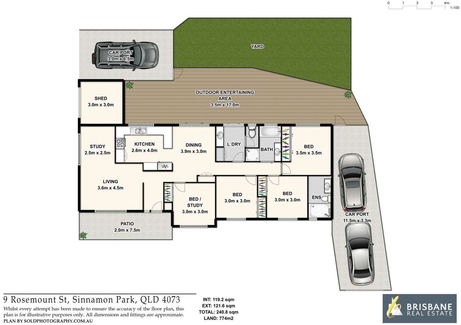 Floorplan of Homely house listing, 9 Rosemount Street, Sinnamon Park QLD 4073