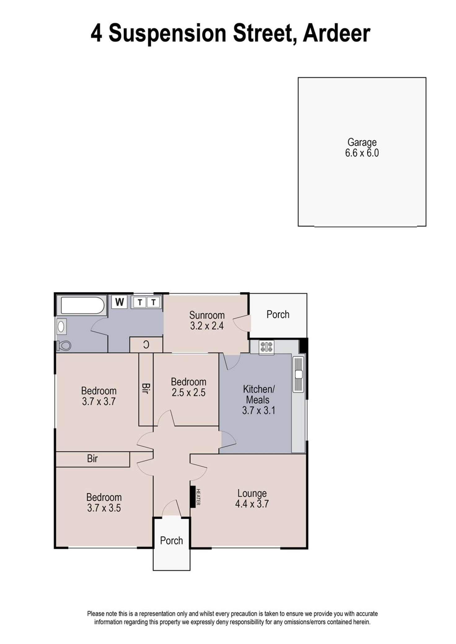 Floorplan of Homely house listing, 4 Suspension Street, Ardeer VIC 3022