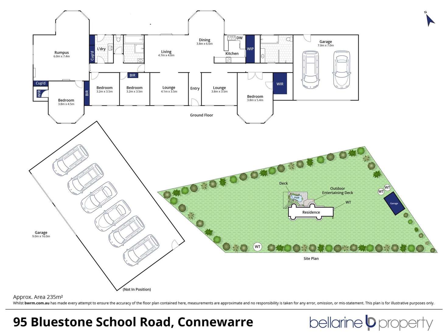 Floorplan of Homely acreageSemiRural listing, 95 Bluestone School Road, Connewarre VIC 3227