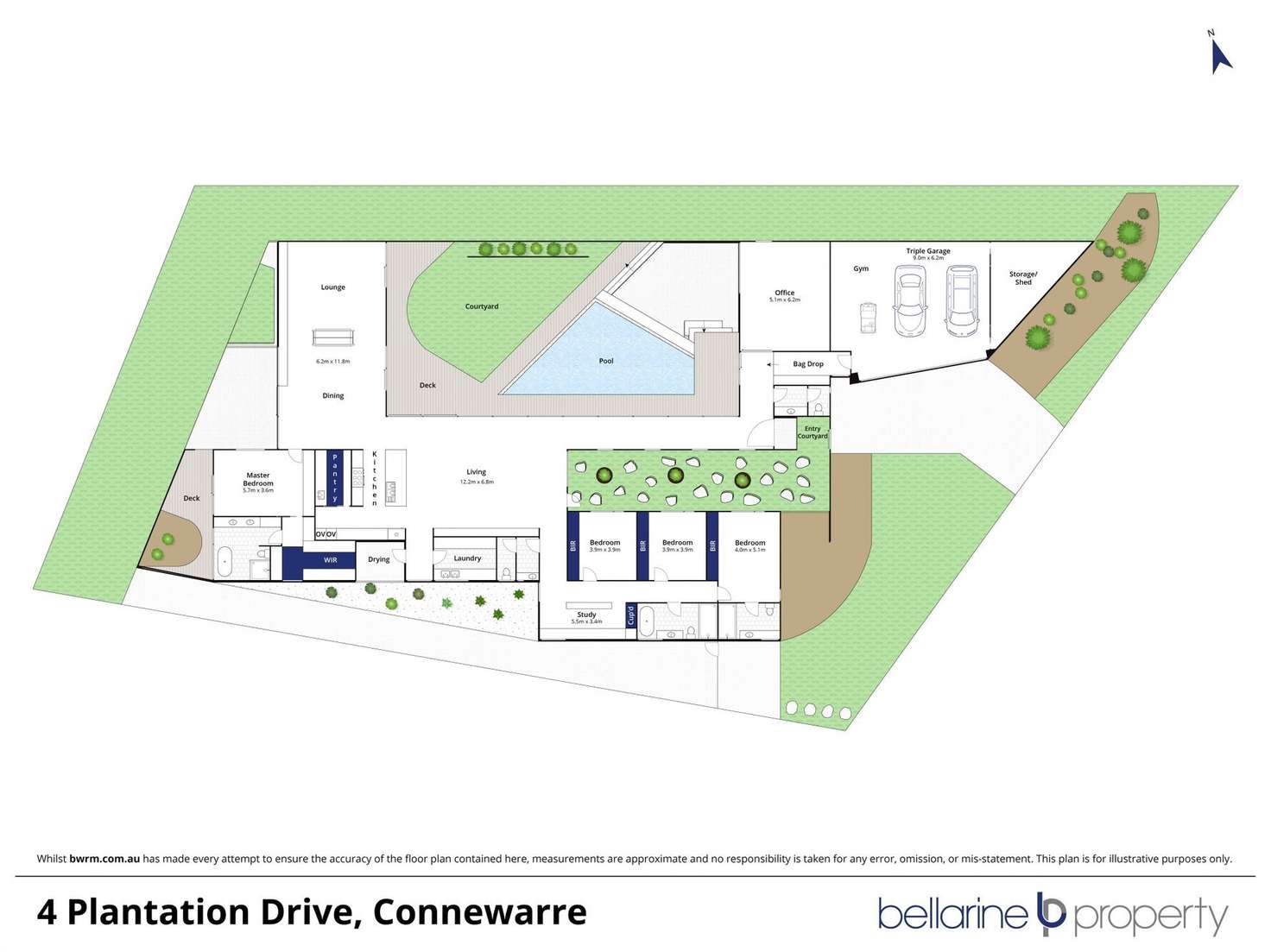 Floorplan of Homely house listing, 4 Plantation Drive, Connewarre VIC 3227