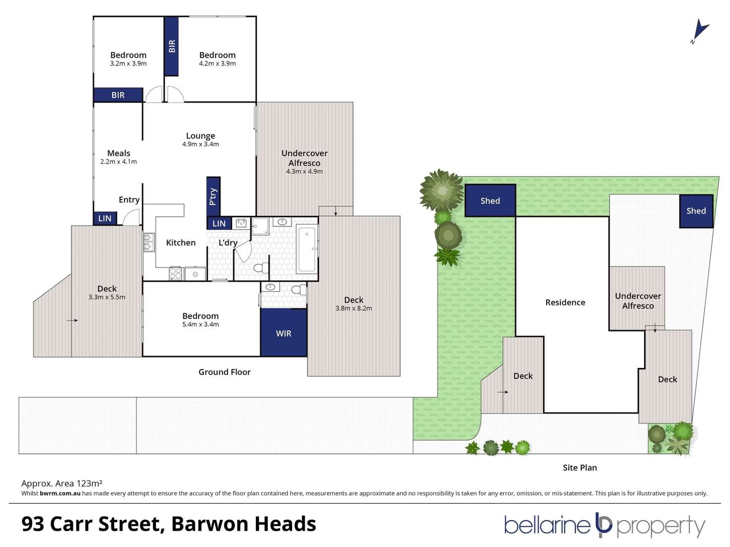 Floorplan of Homely house listing, 93b Carr Street, Barwon Heads VIC 3227