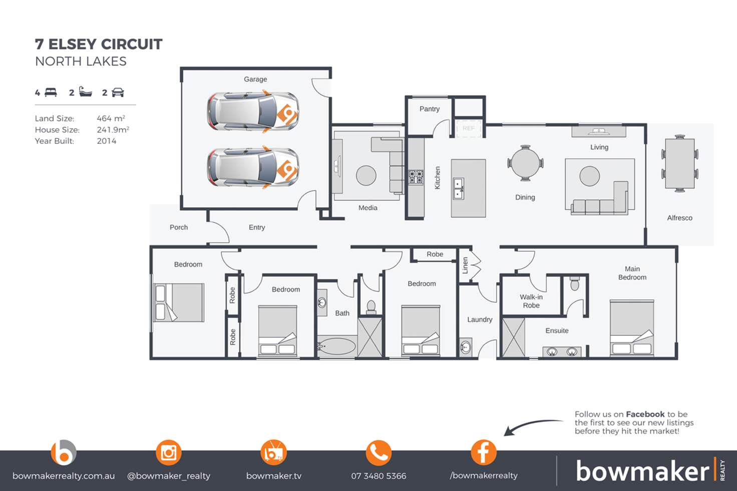 Floorplan of Homely house listing, 7 Elsey Circuit, North Lakes QLD 4509