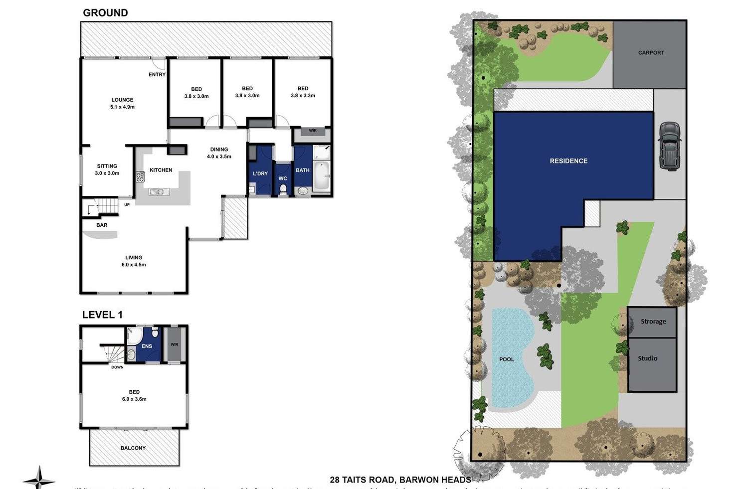 Floorplan of Homely house listing, 28 Taits Road, Barwon Heads VIC 3227