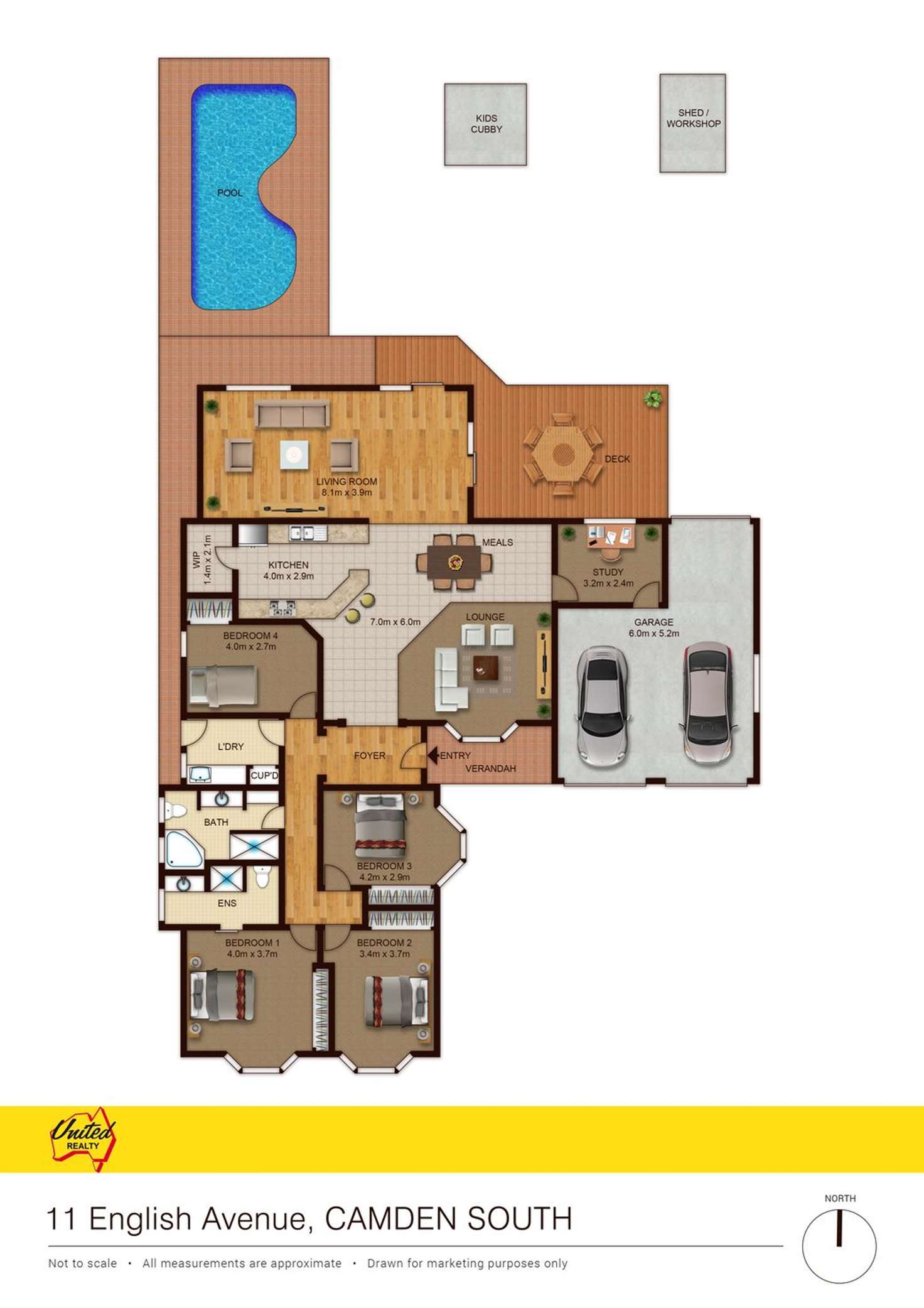 Floorplan of Homely house listing, 11 English Avenue, Camden South NSW 2570