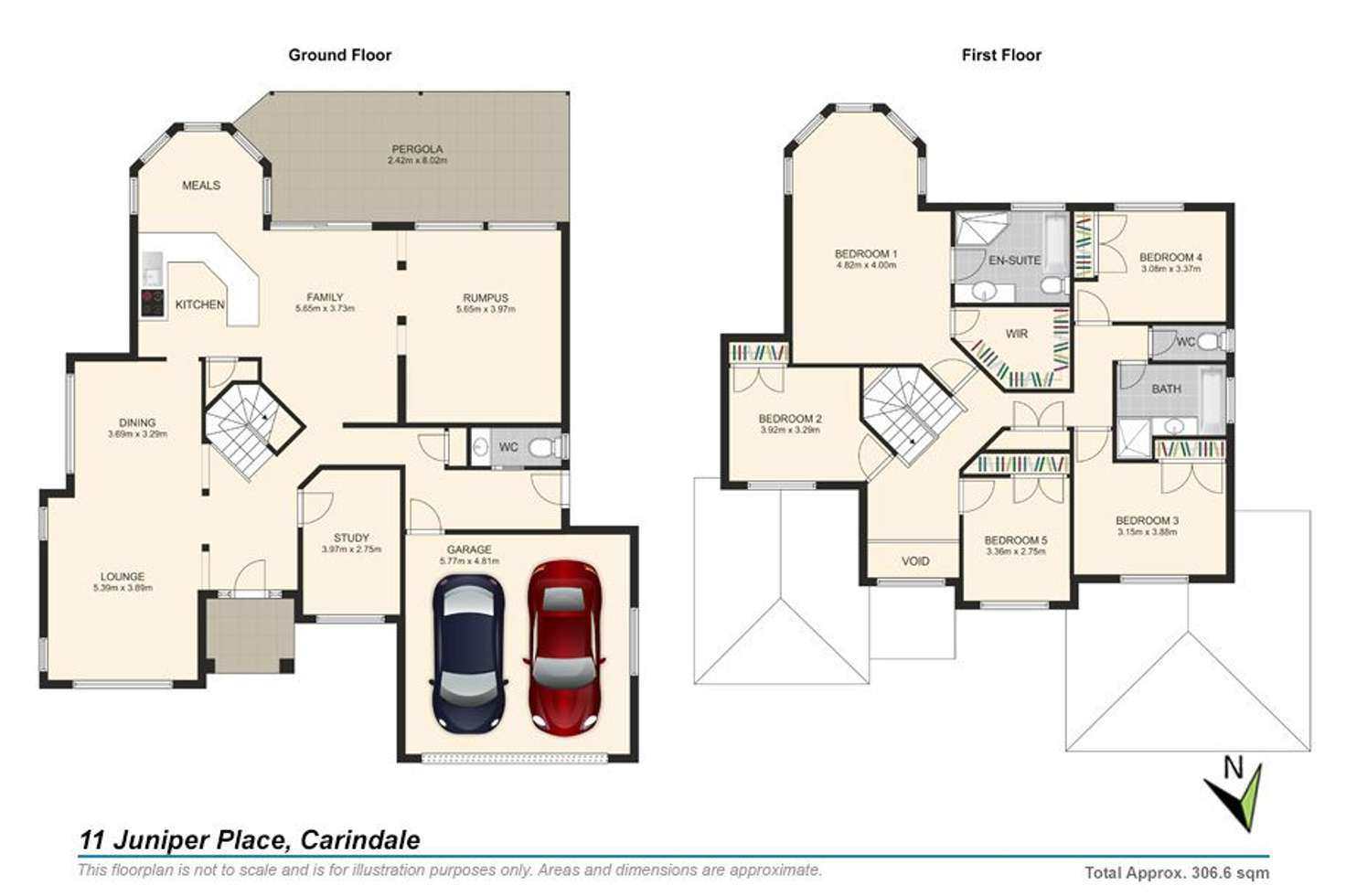 Floorplan of Homely house listing, 11 Juniper Place, Carindale QLD 4152