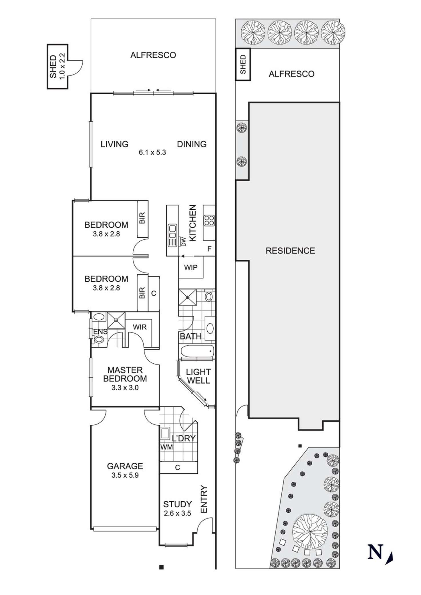Floorplan of Homely unit listing, 33 Deutscher Street, Avondale Heights VIC 3034