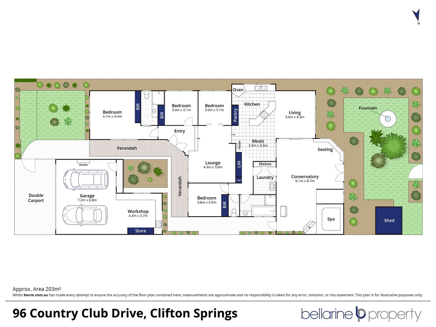 Floorplan of Homely house listing, 96 Country Club Drive, Clifton Springs VIC 3222